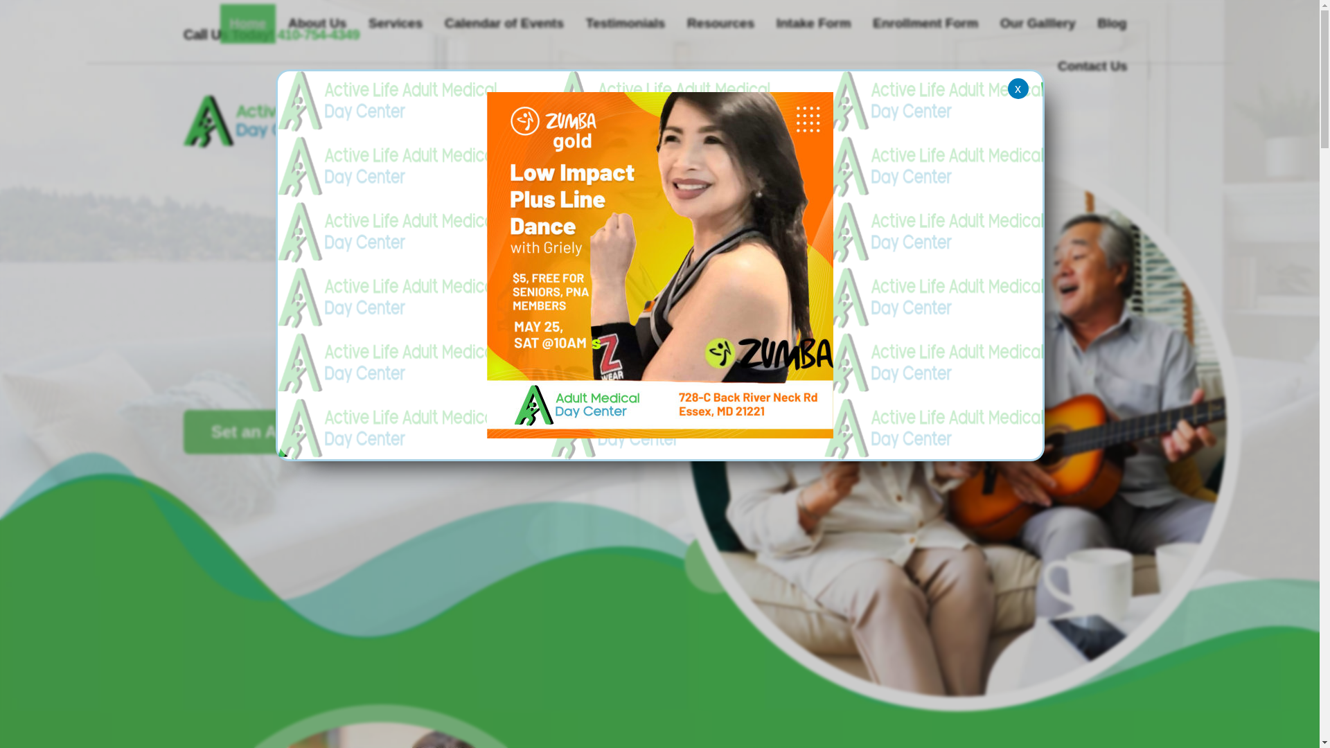 website screenshot of https://adultdaycarenearme.info/