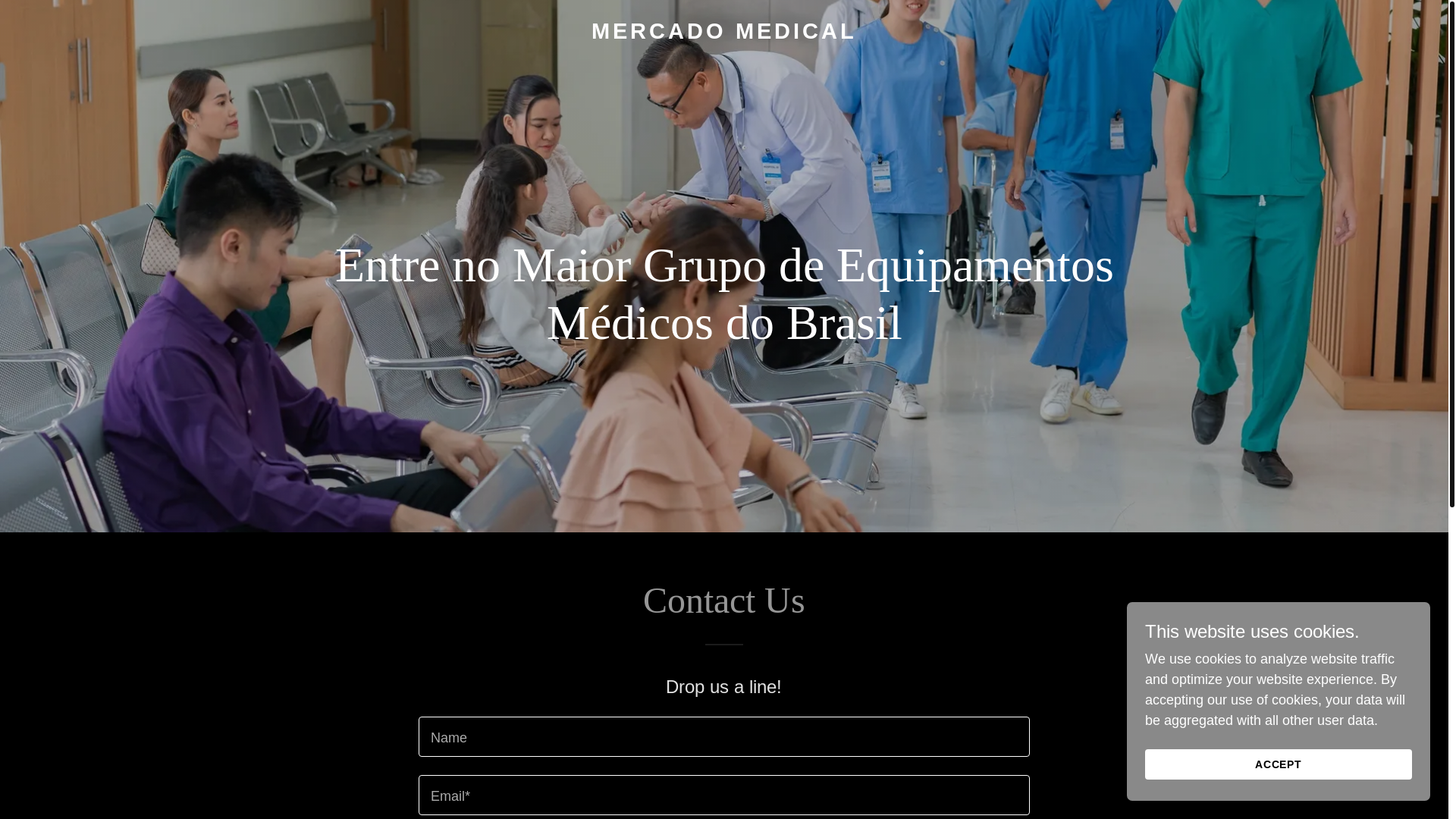 website screenshot of https://mercadomedical.net/