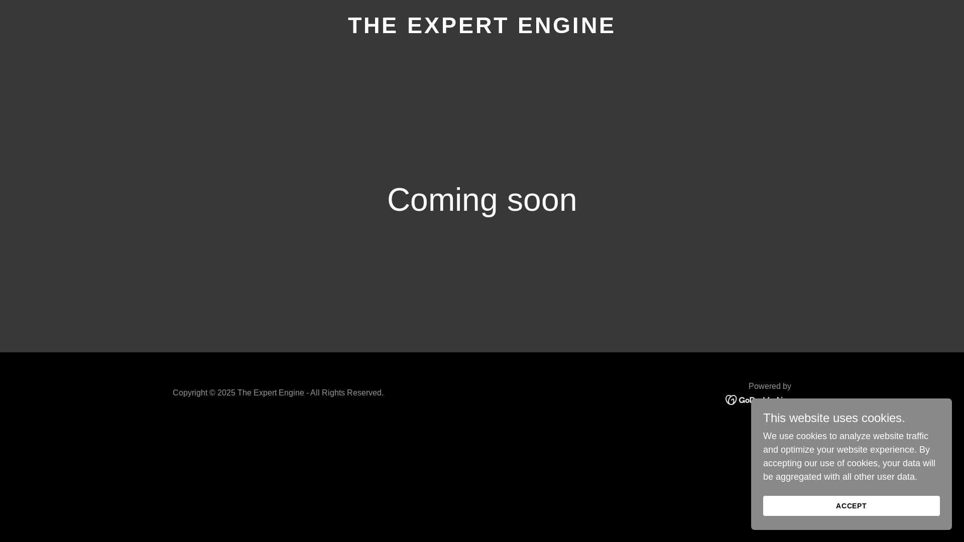website screenshot of https://theexpertengine.ai/