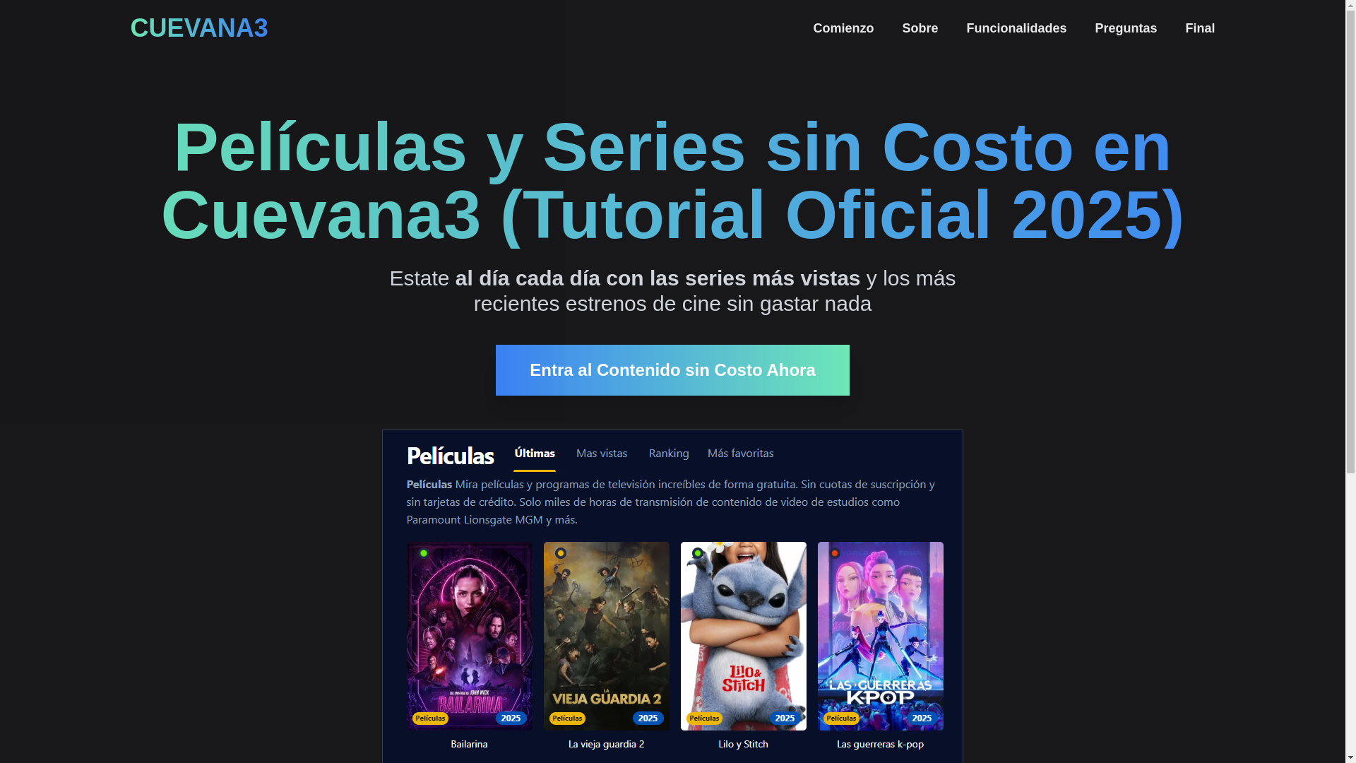 website screenshot of https://cuevana3-z53z.pages.dev/