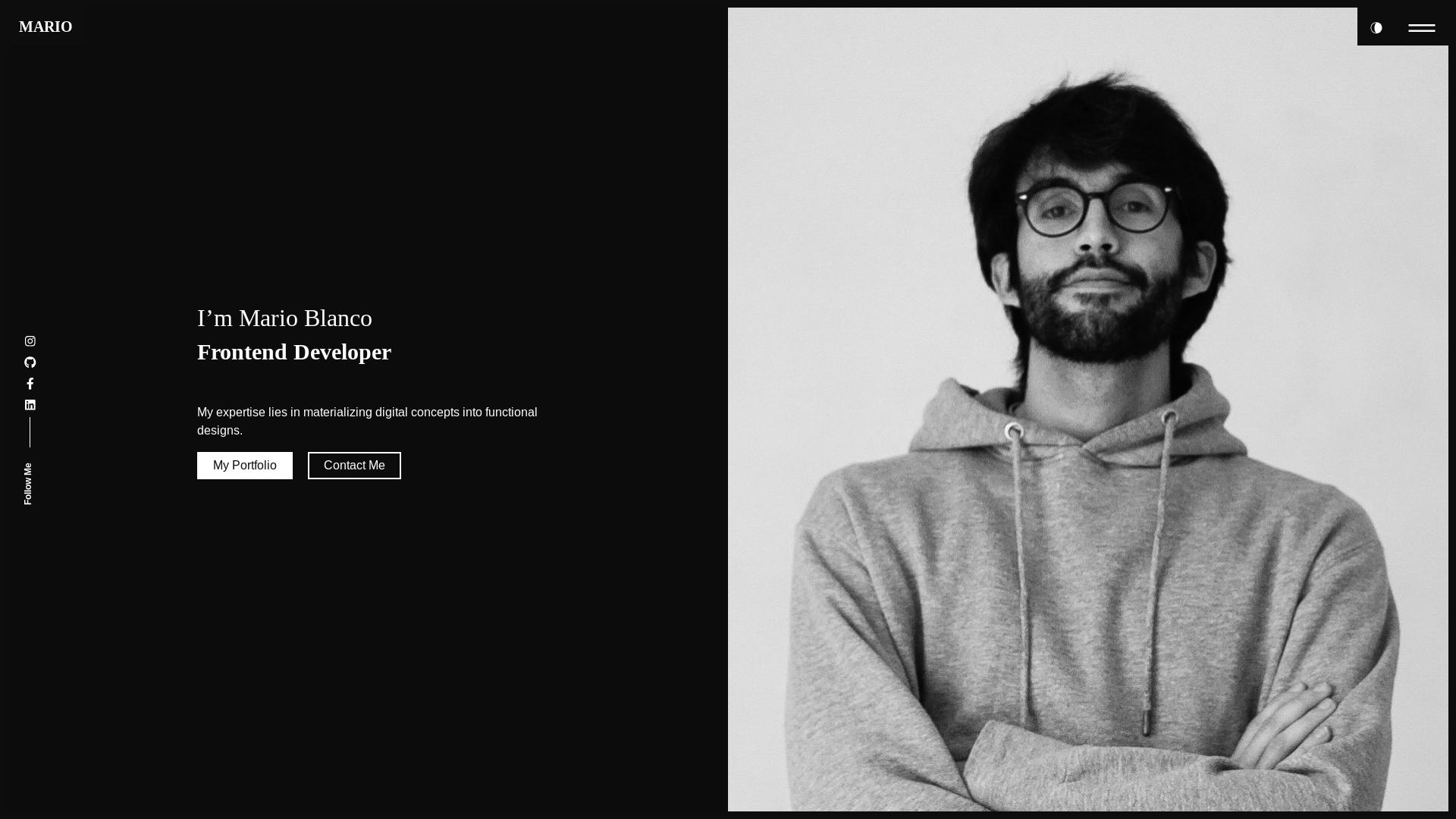 website screenshot of https://marioblanco.pages.dev/