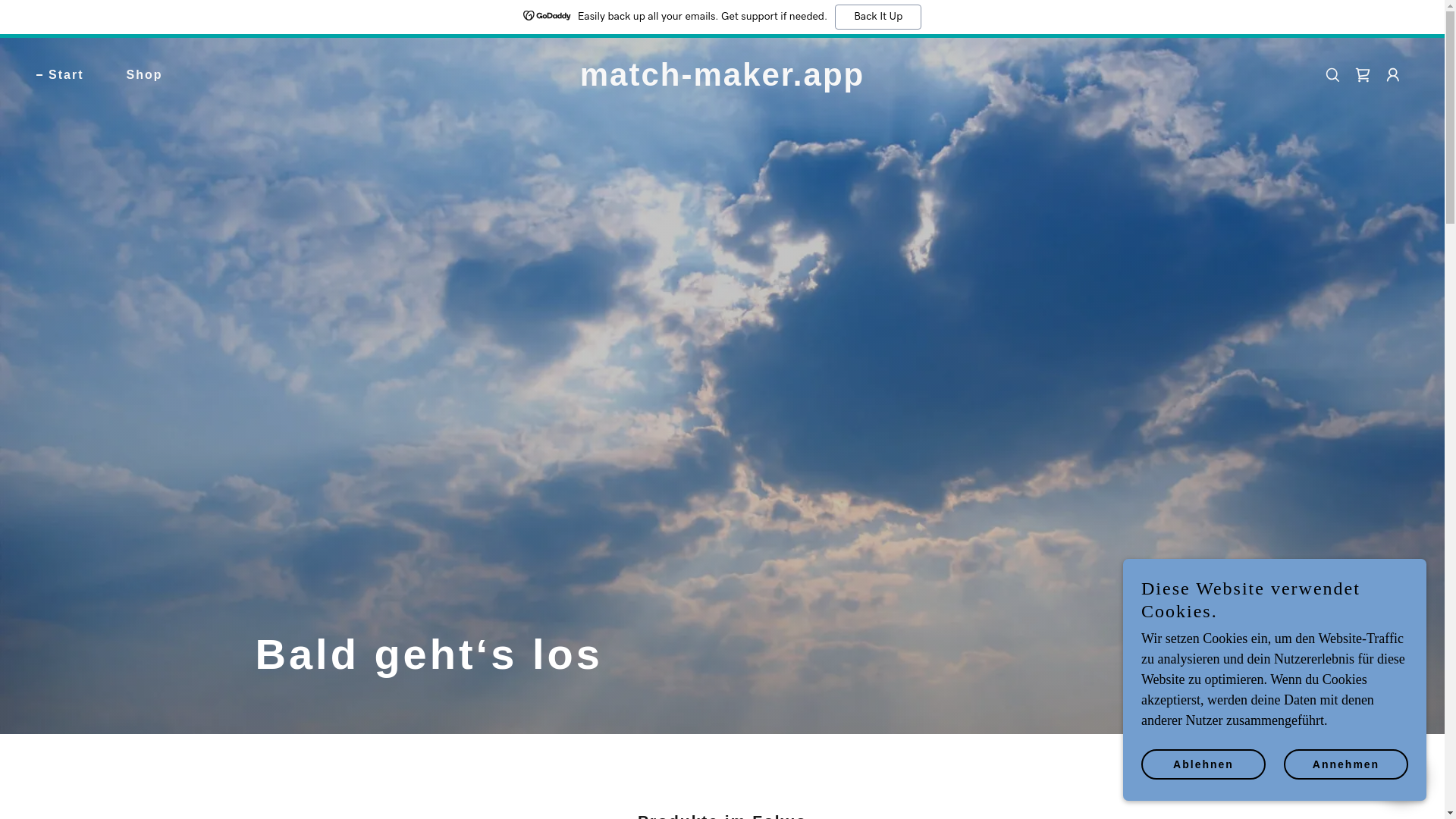 website screenshot of https://match-maker.app/