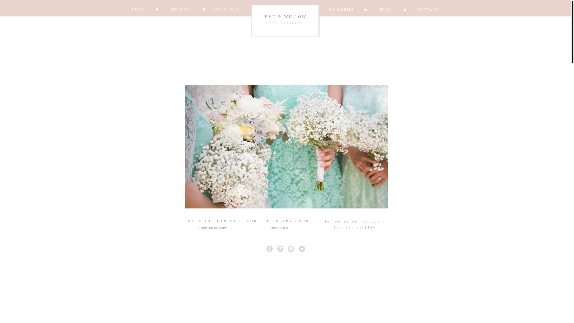 website screenshot of https://eveandwillowphotography.com/