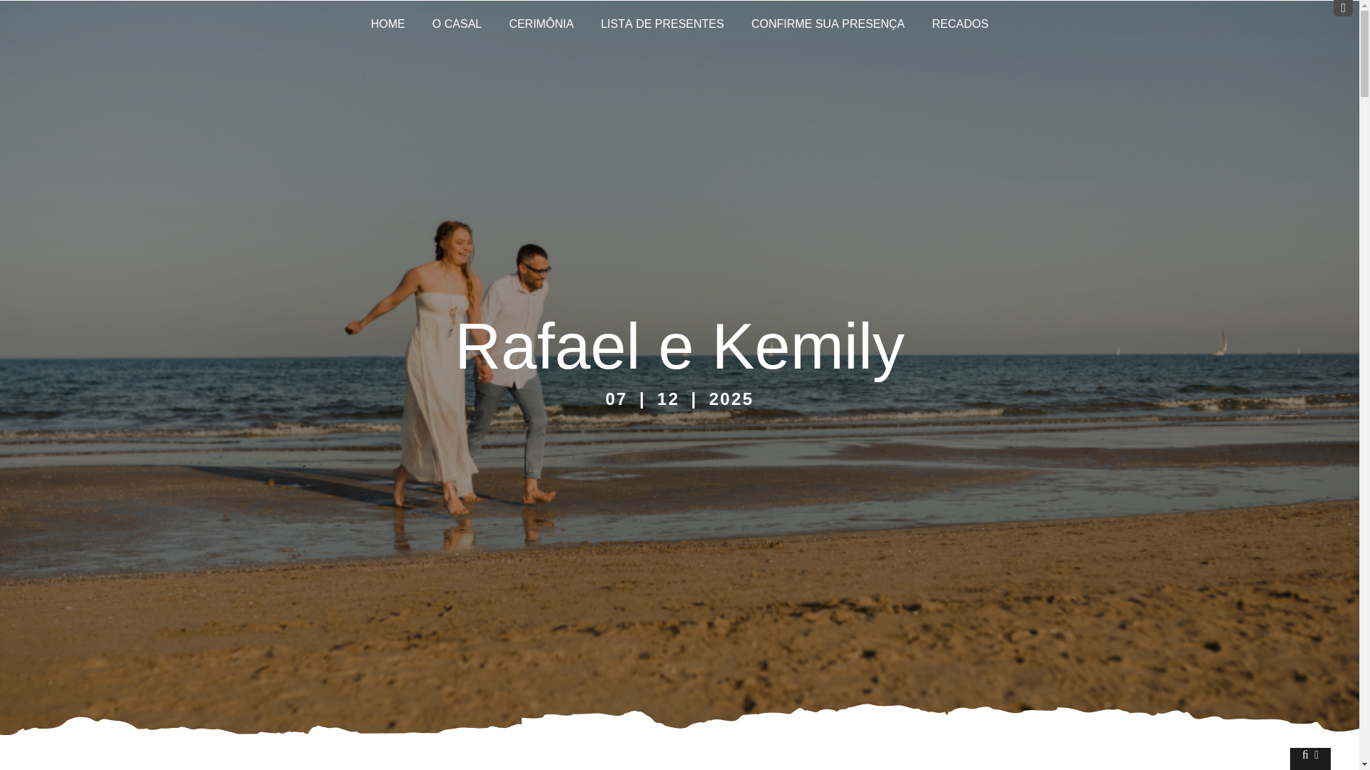website screenshot of https://kemilyerafael.com.br/