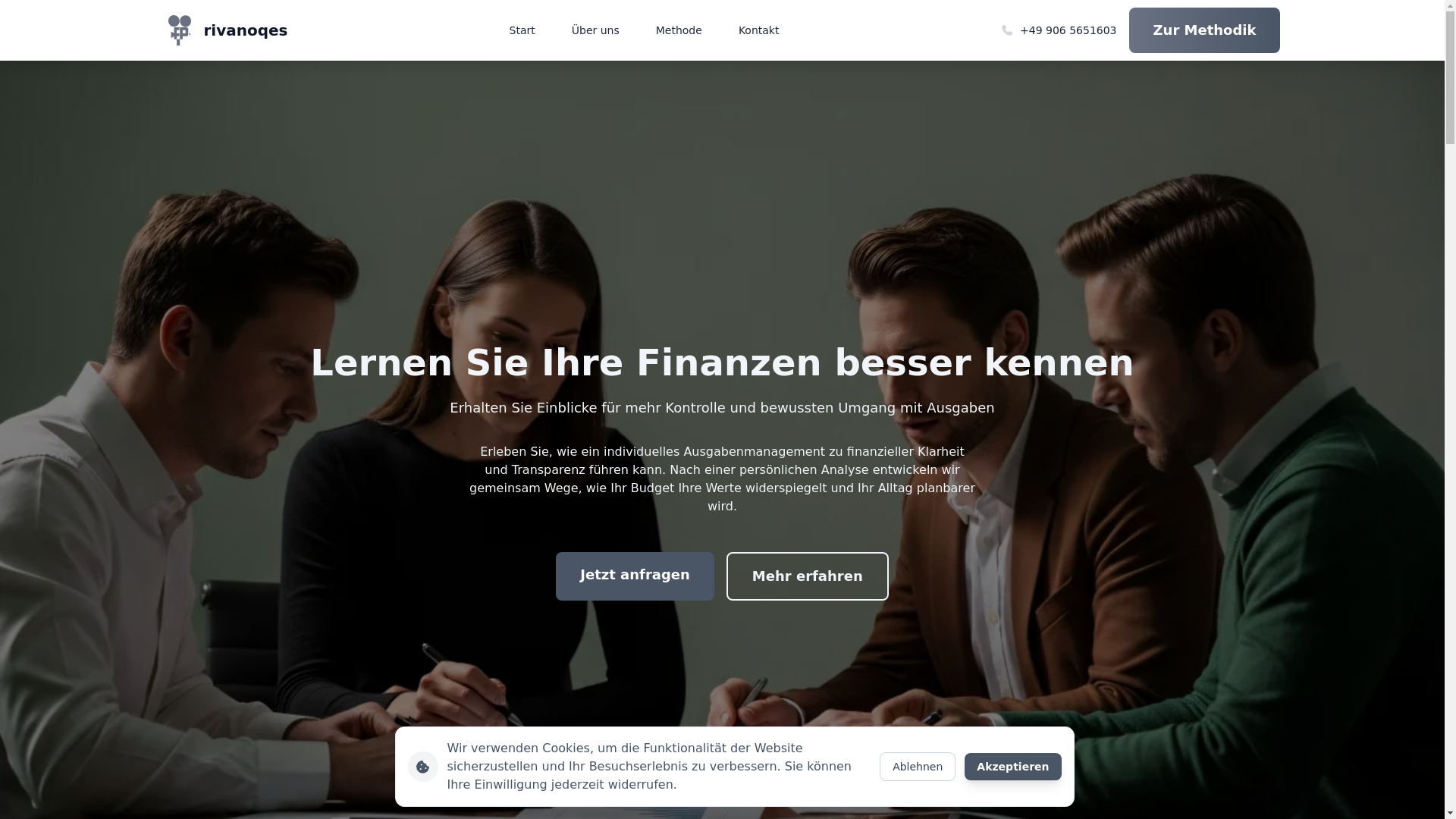 website screenshot of https://rivanoqes.com/