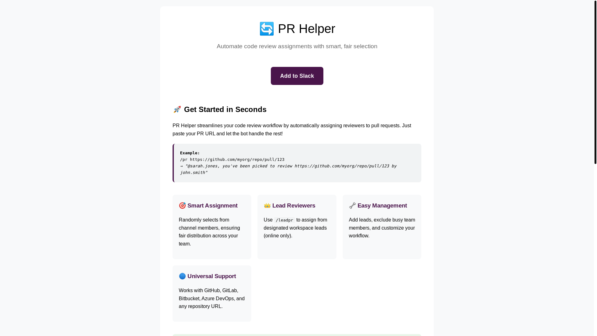 website screenshot of https://prhelper.co.uk/