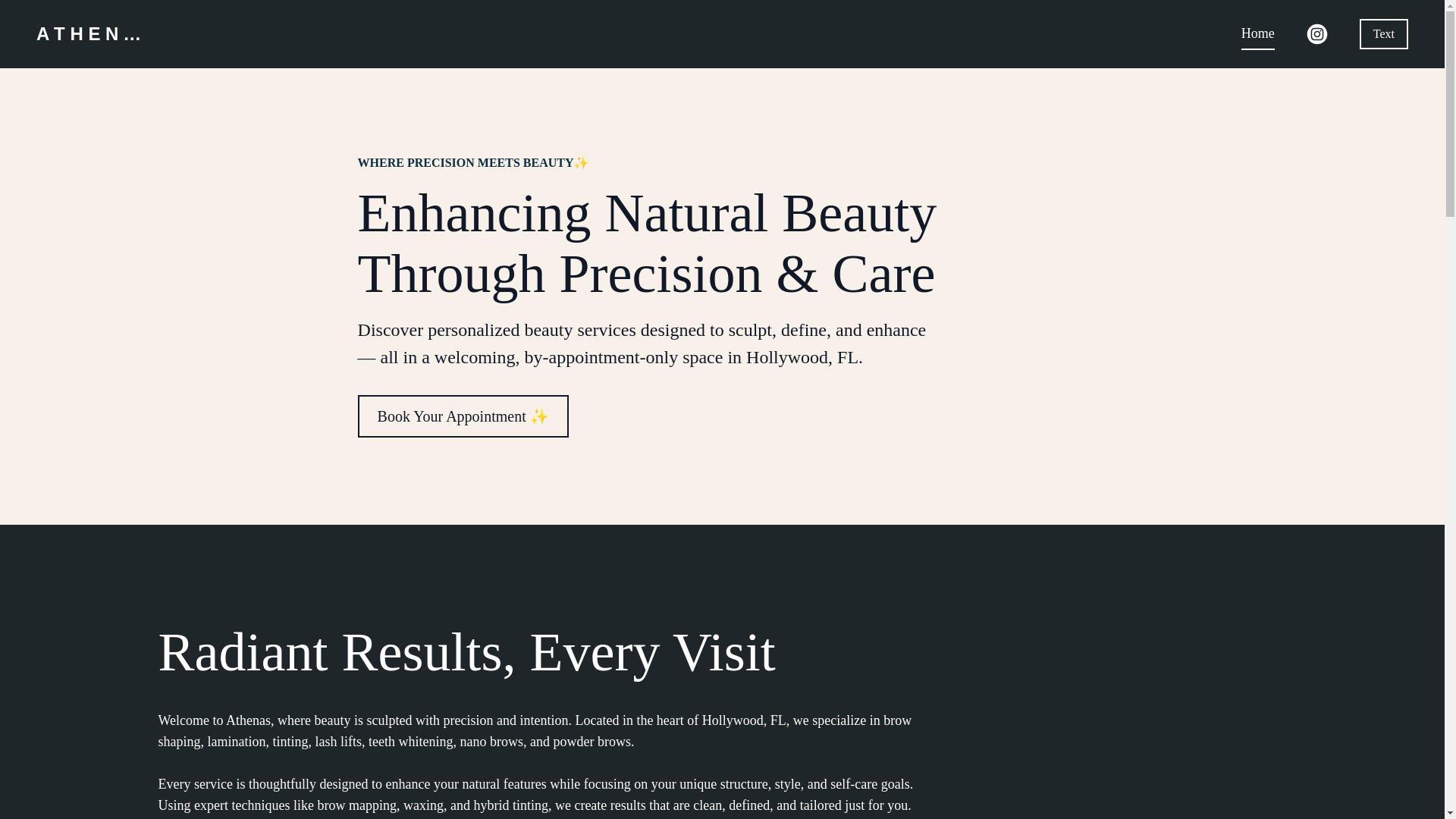 website screenshot of https://athenasnaturalbeauty.com/