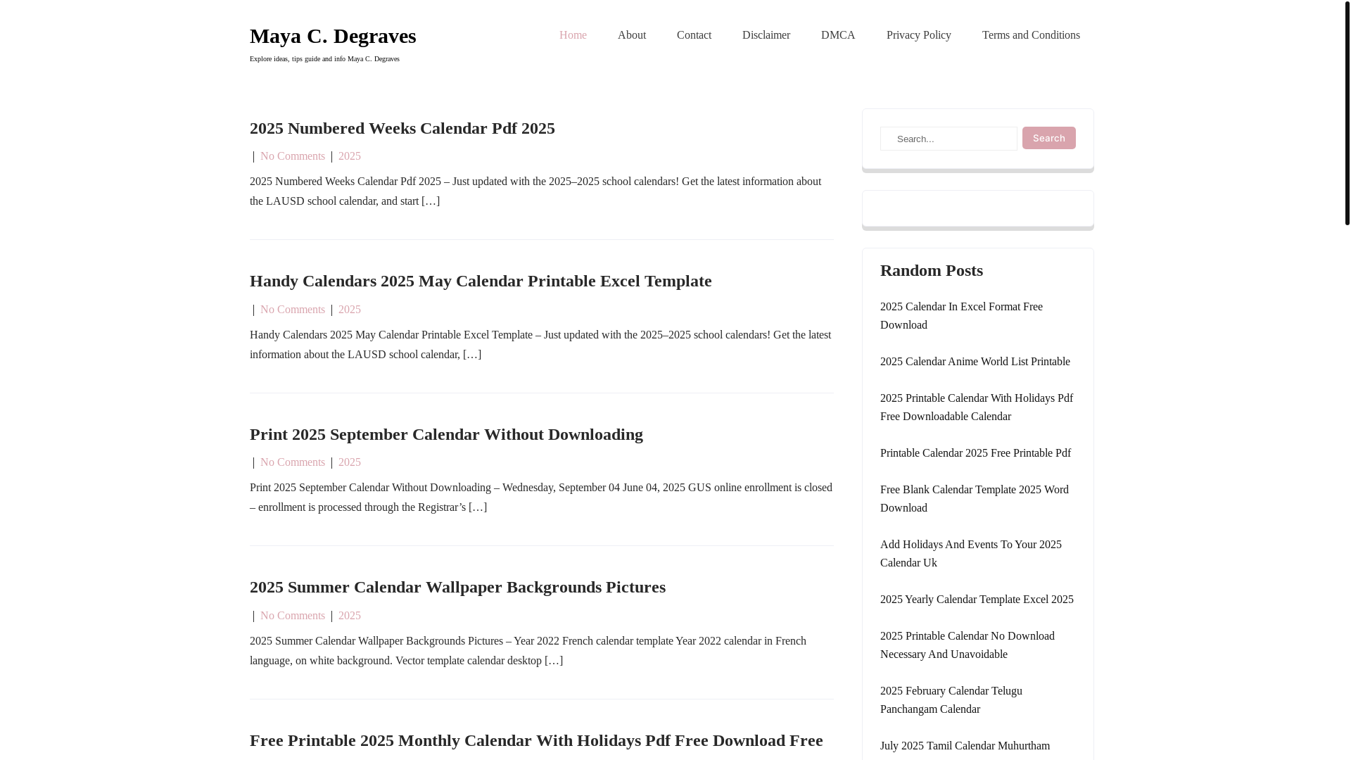 website screenshot of https://mayacdegraves.pages.dev/