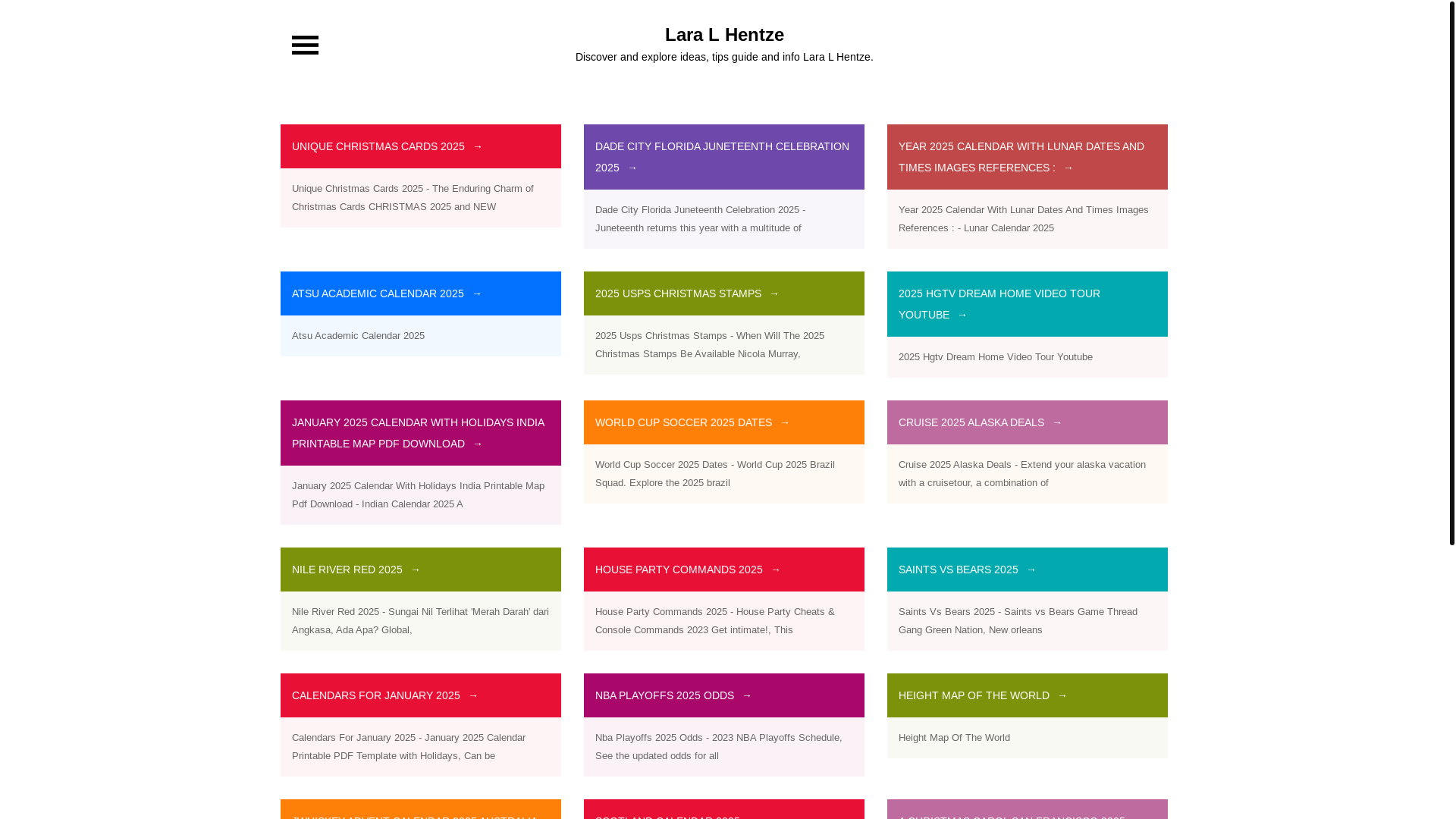website screenshot of https://laralhentze.pages.dev/