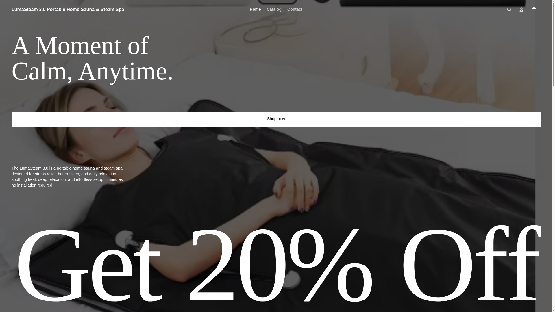 website screenshot of https://lumaspa.ca/