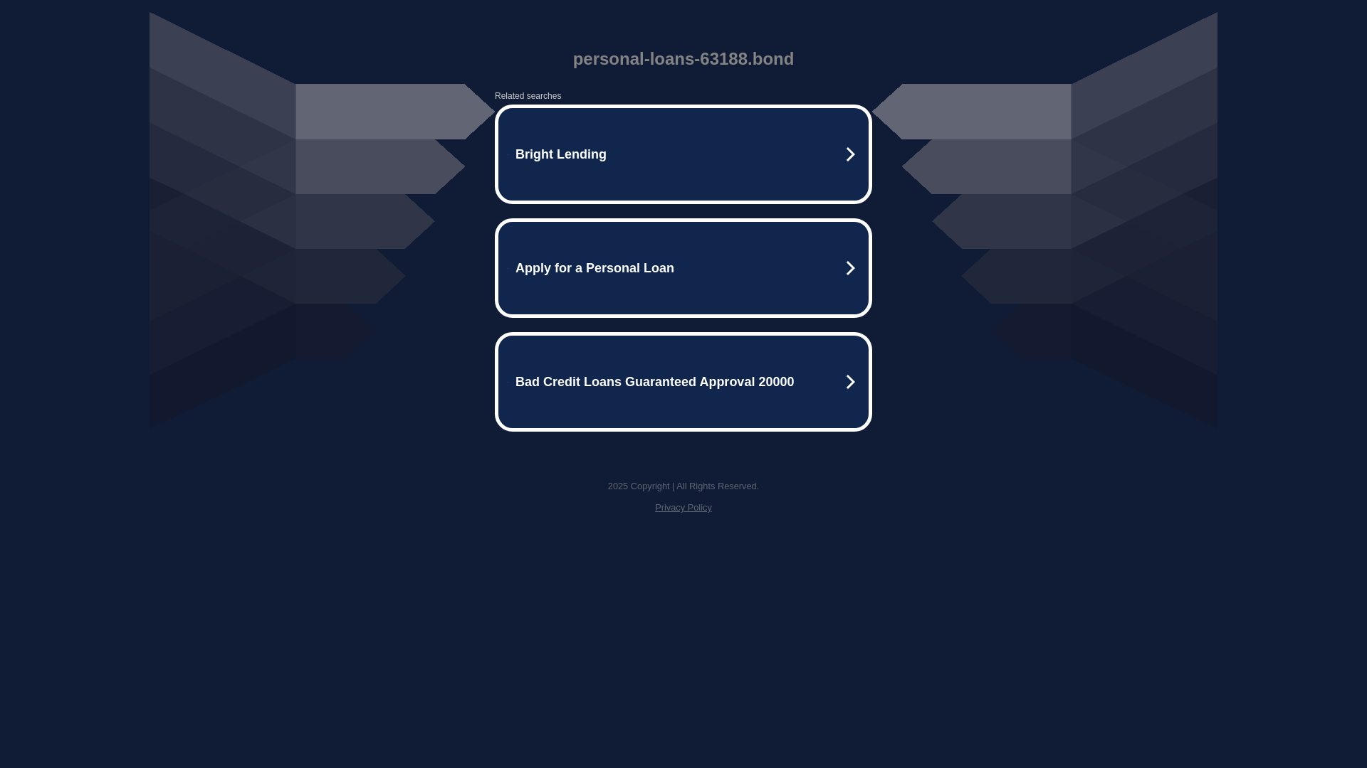 website screenshot of https://personal-loans-63188.bond/