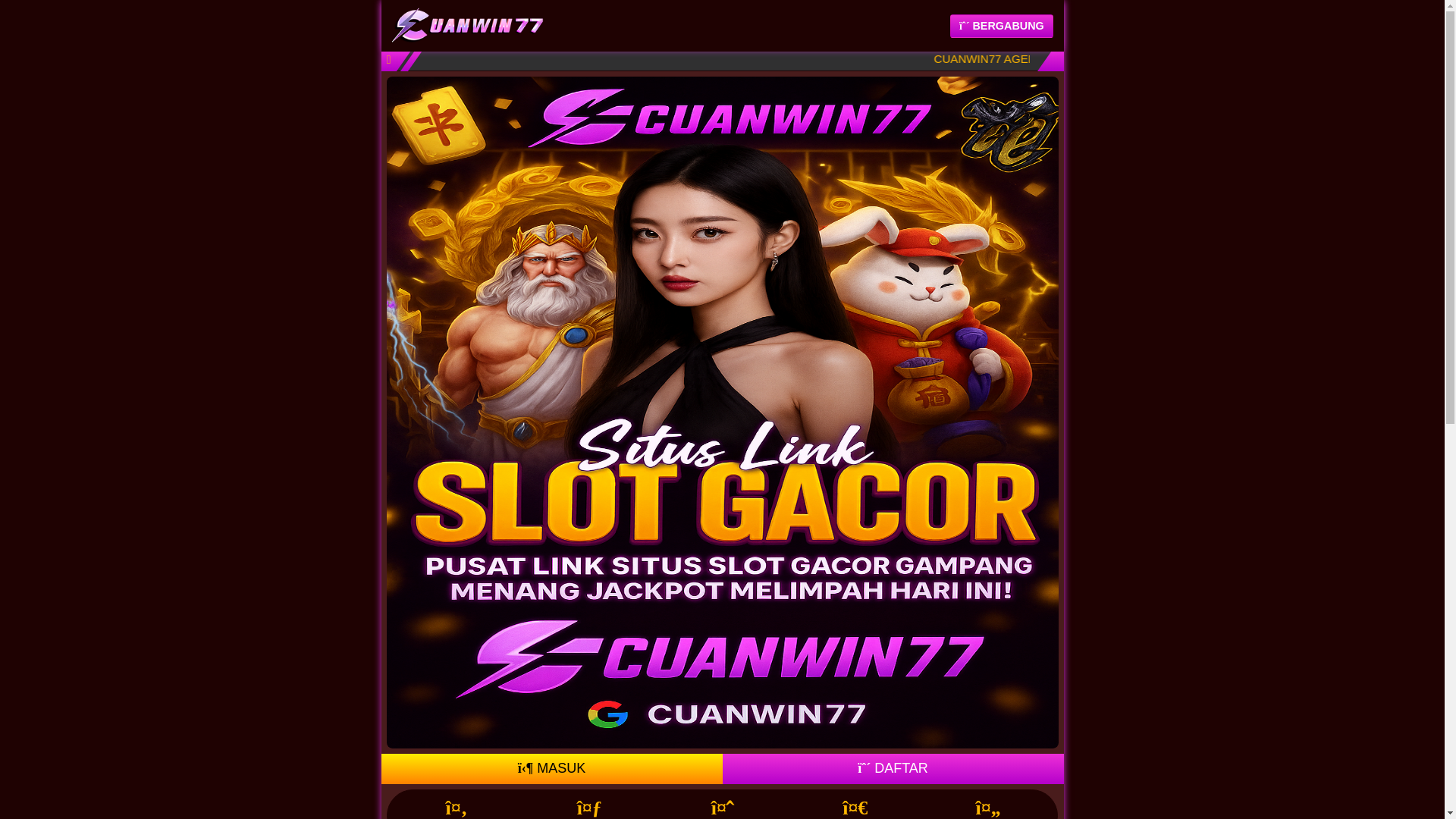 website screenshot of https://cuanwin77-win.pages.dev/