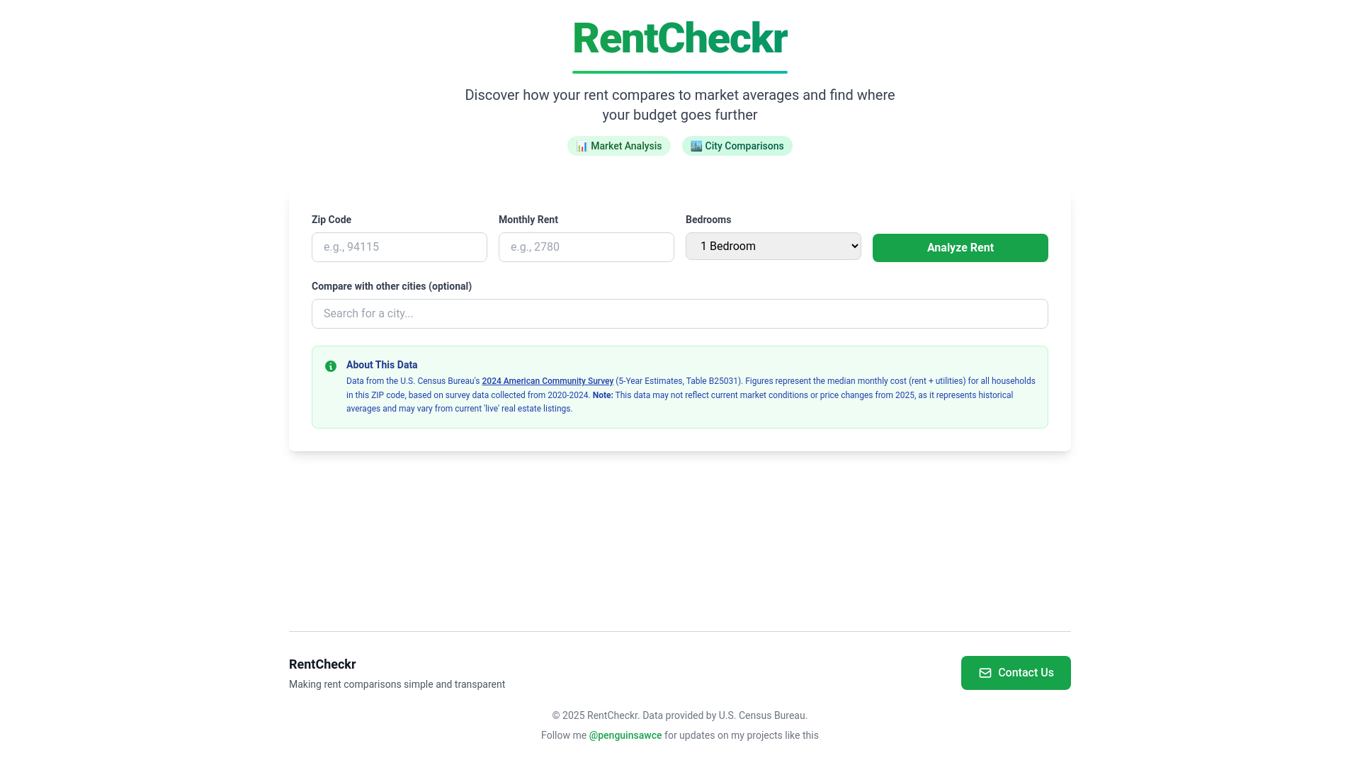 website screenshot of https://rentcheckr.app/