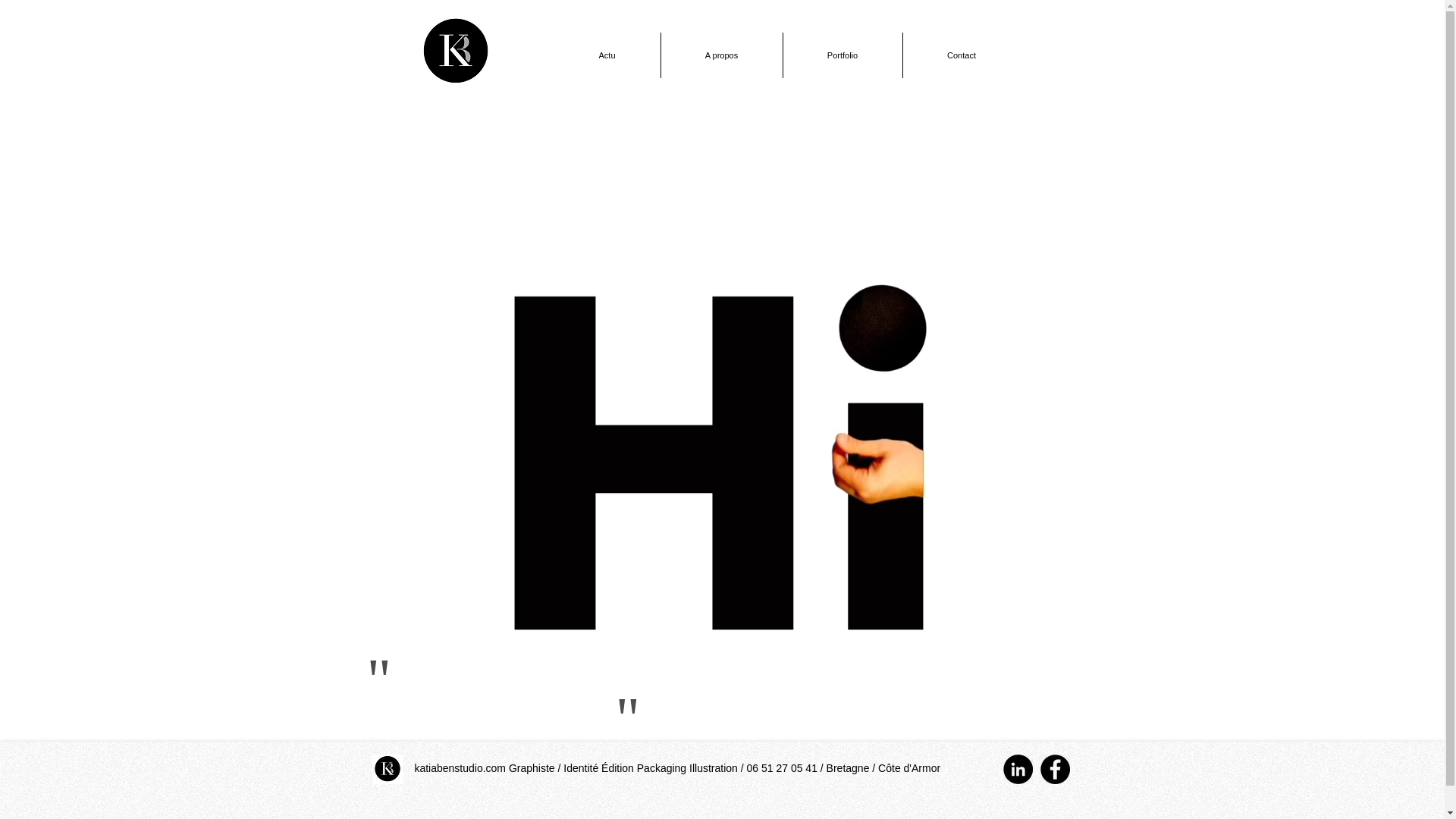 website screenshot of https://katiabenstudio.fr/