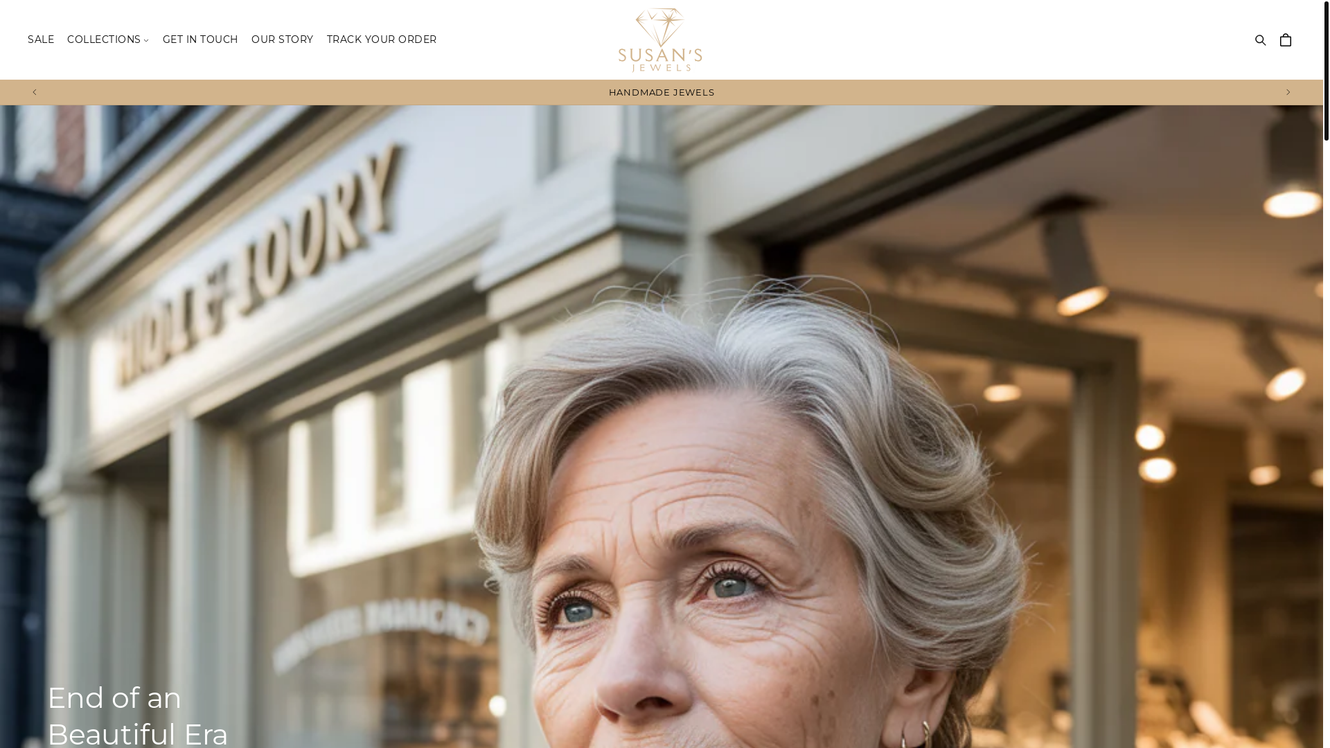 website screenshot of https://susan-jewels.com/