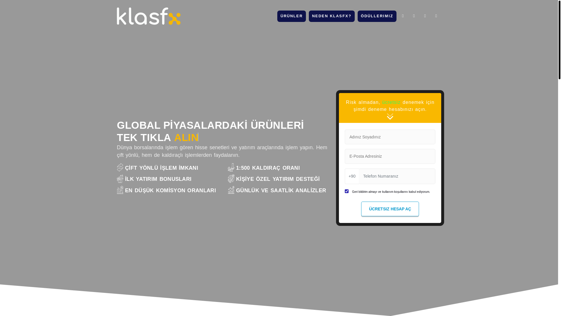 website screenshot of https://klasfx-broker.co/