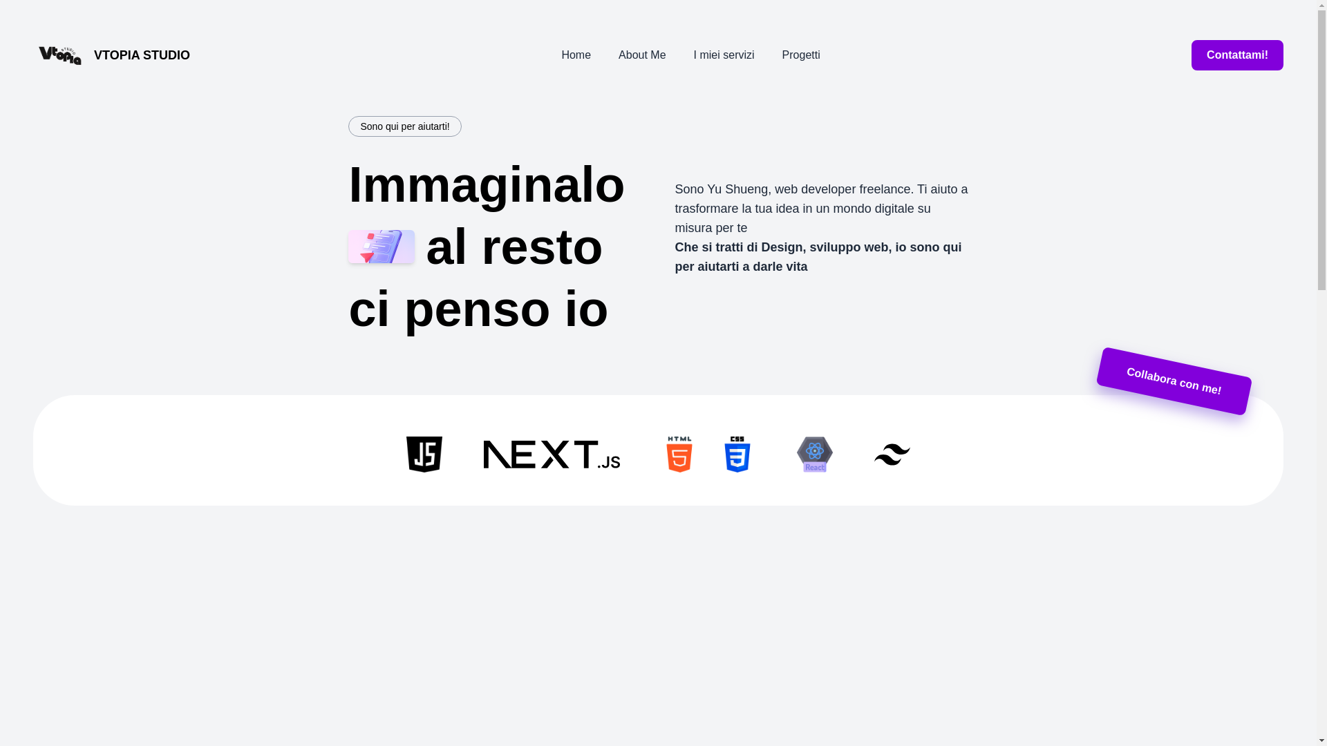 website screenshot of https://vtopiastudio.it/