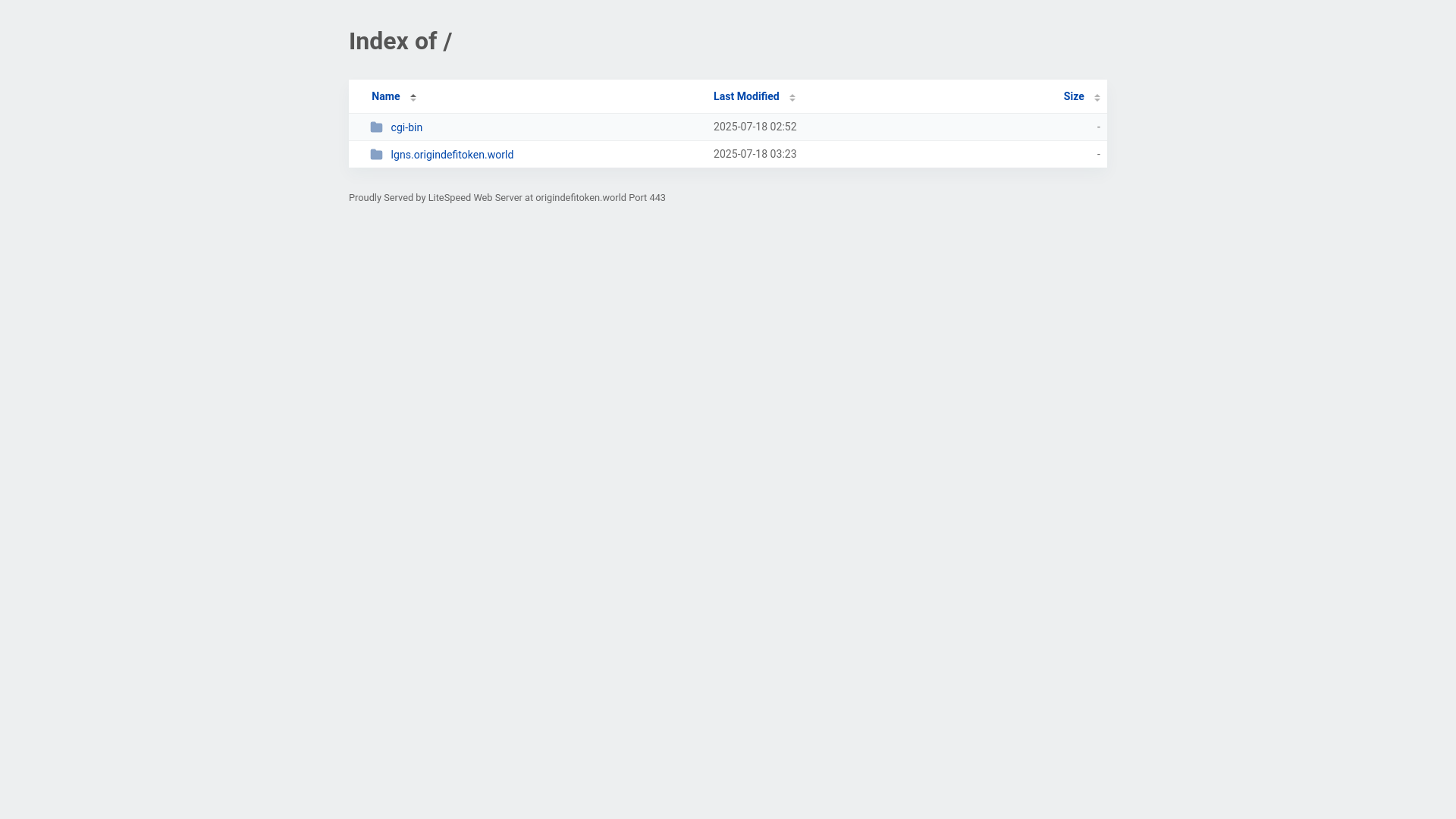 website screenshot of https://origindefitoken.world/
