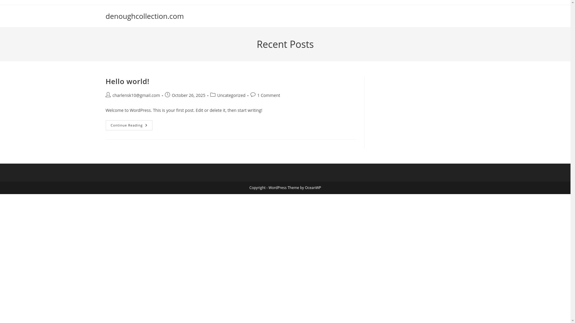 website screenshot of https://denoughcollection.com/