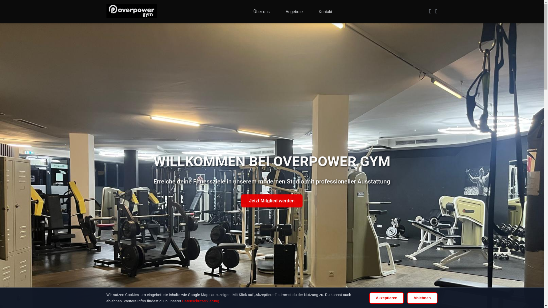 website screenshot of https://overpowergym.pages.dev/