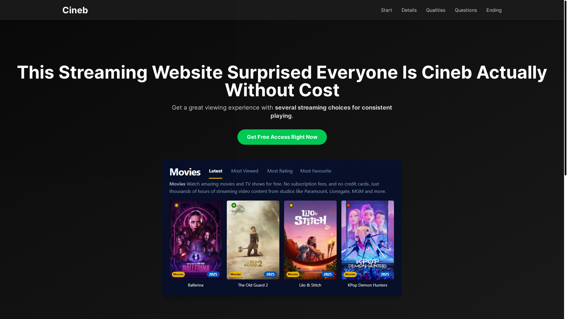 website screenshot of https://cineb-23oo.pages.dev/