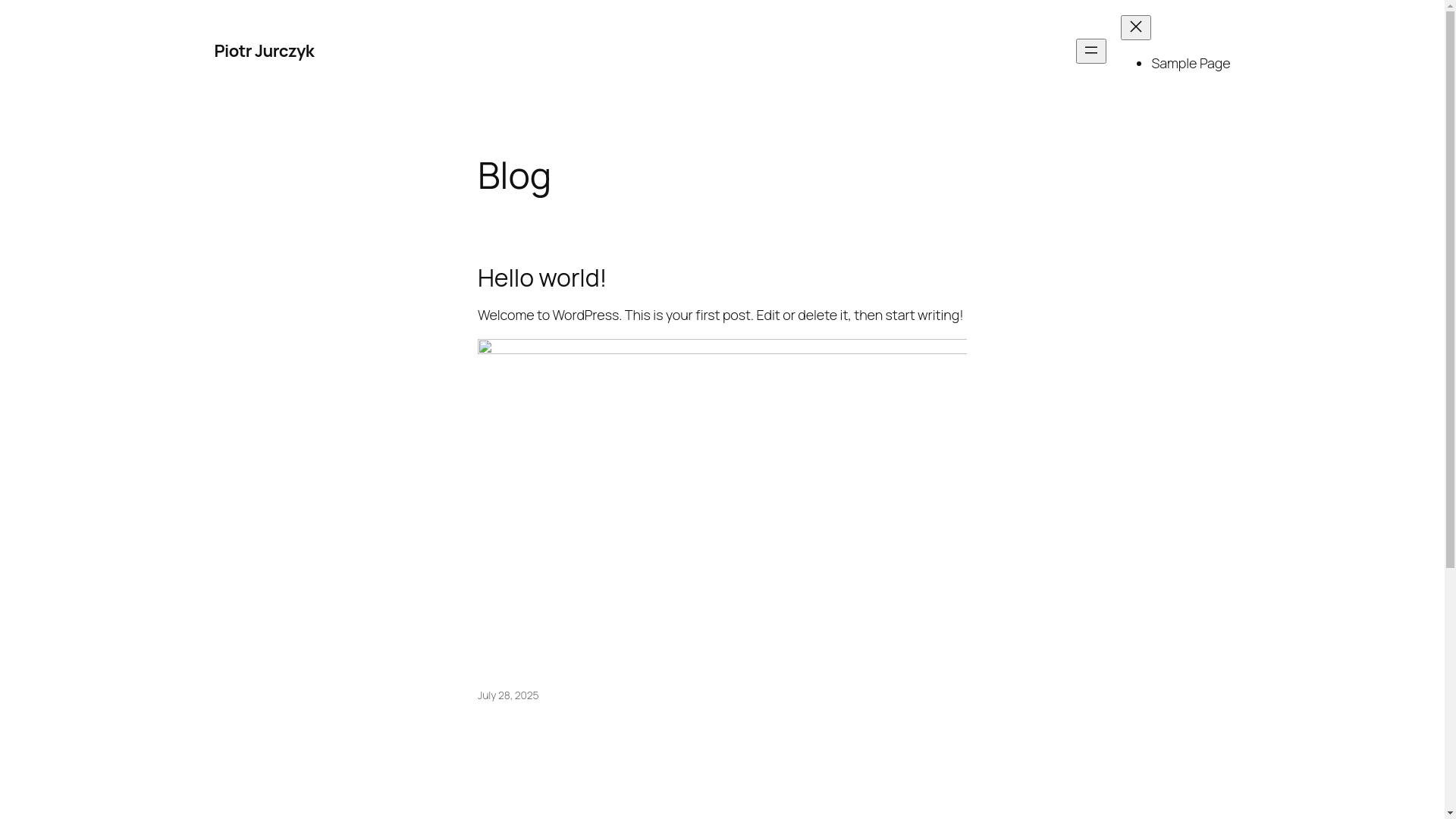 website screenshot of https://piotrjurczyk.pl/
