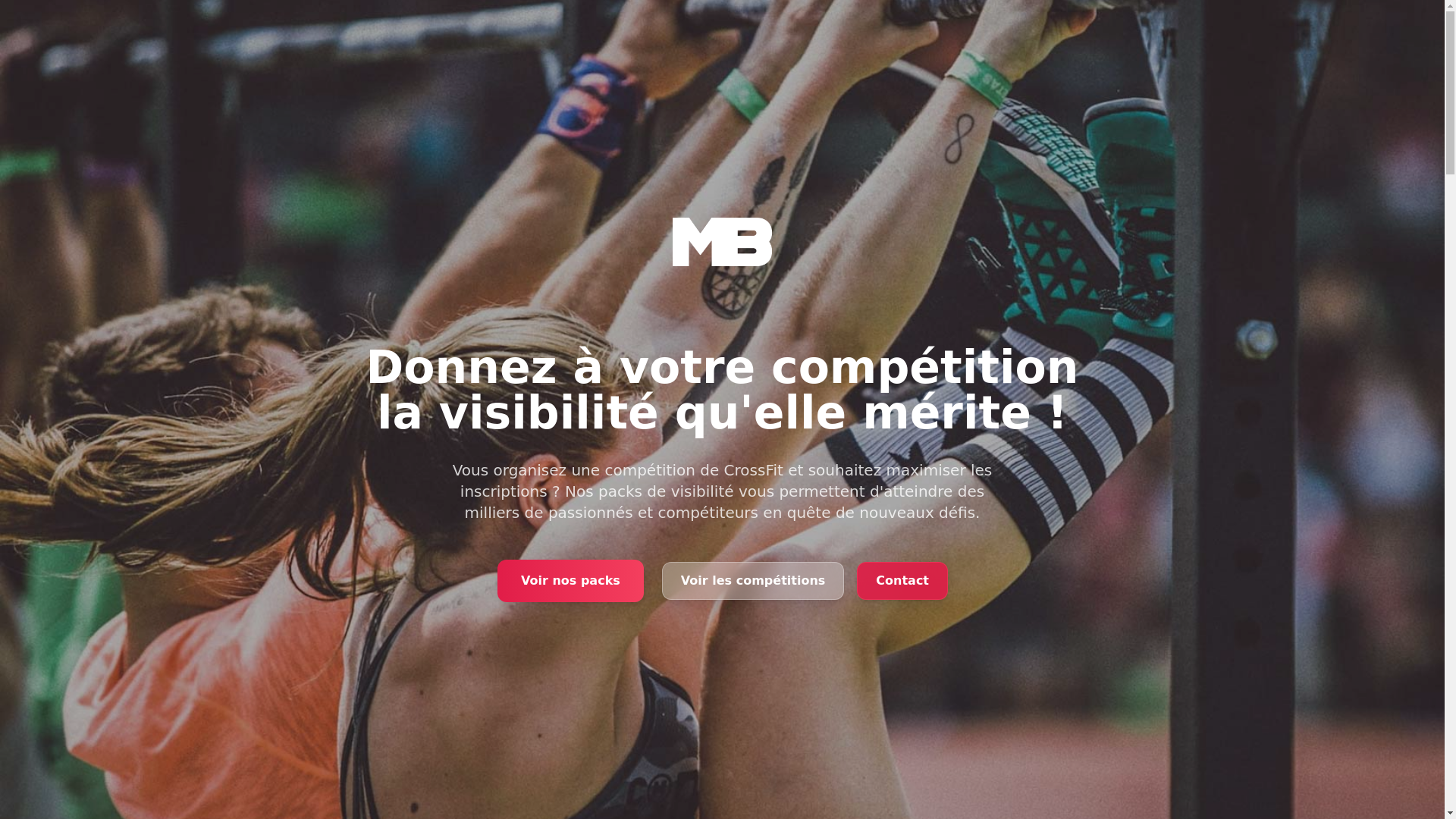 website screenshot of https://packs-visibilite-competition-mbc.com/