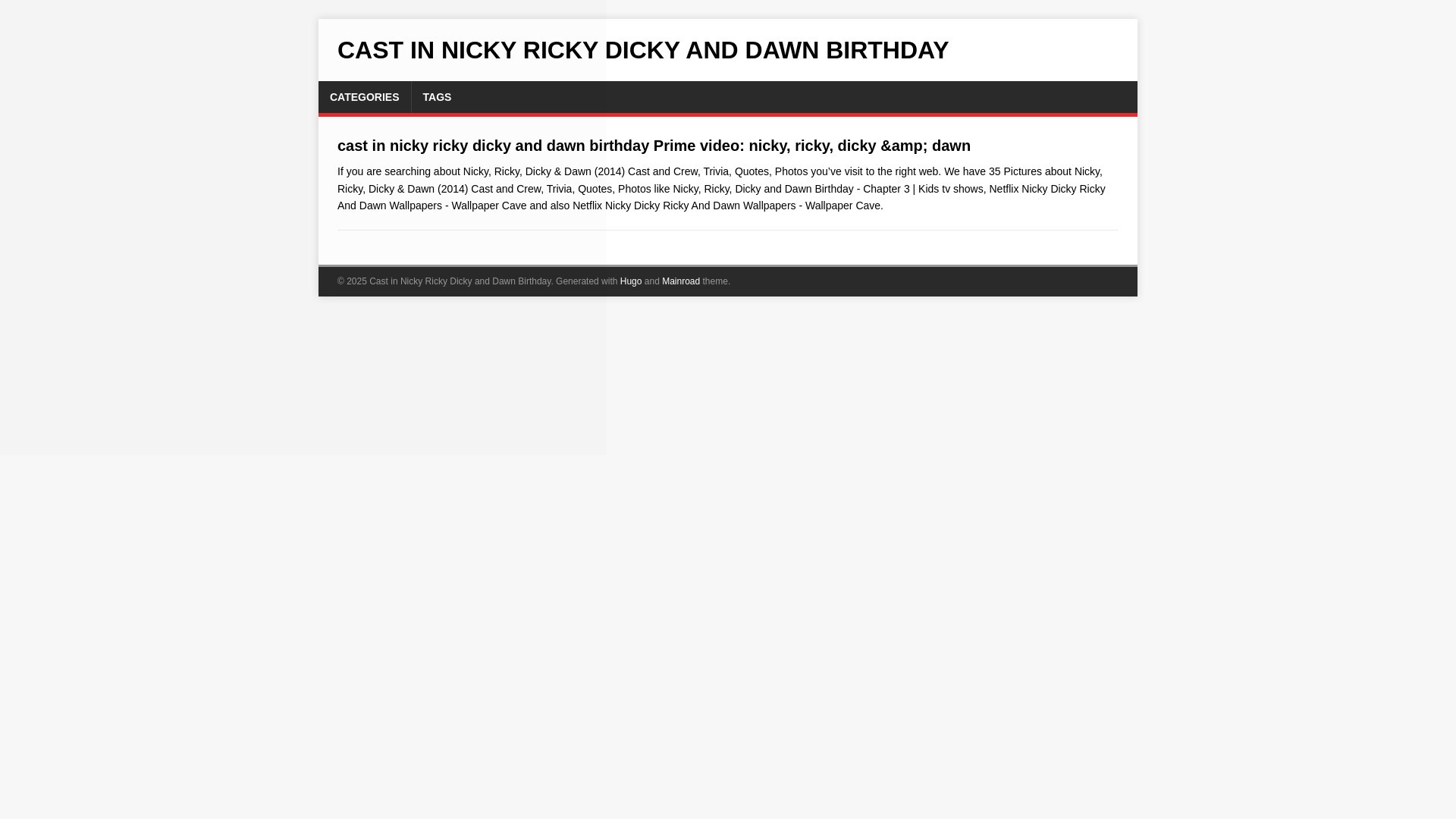 website screenshot of https://cast-in-nicky-ricky-dicky-and-dawn-birthday.pages.dev/