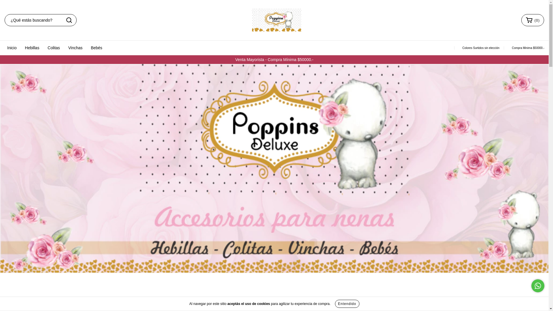 website screenshot of https://poppinsaccesorios.com.ar/
