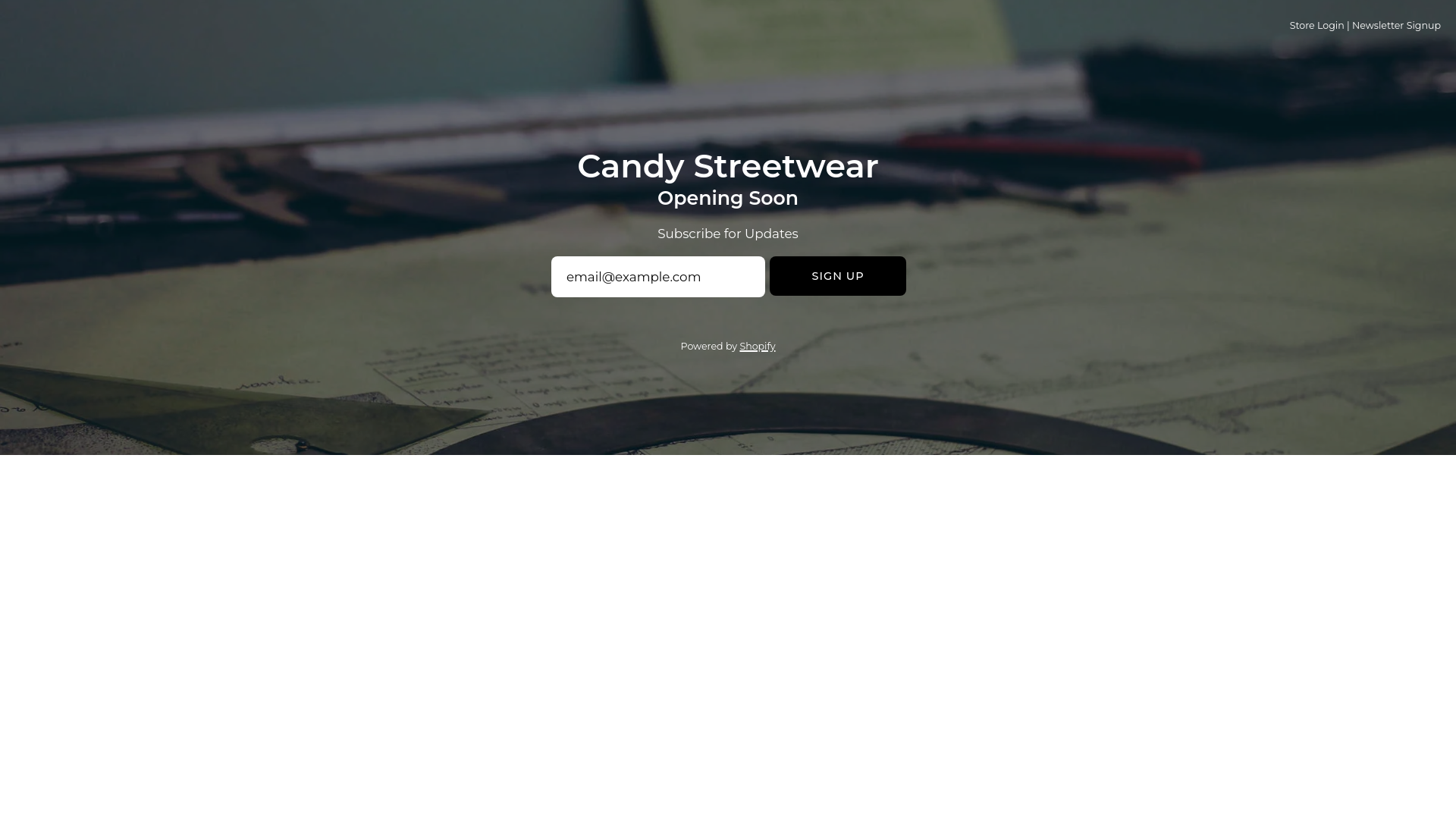 website screenshot of https://candystrtwr.com/