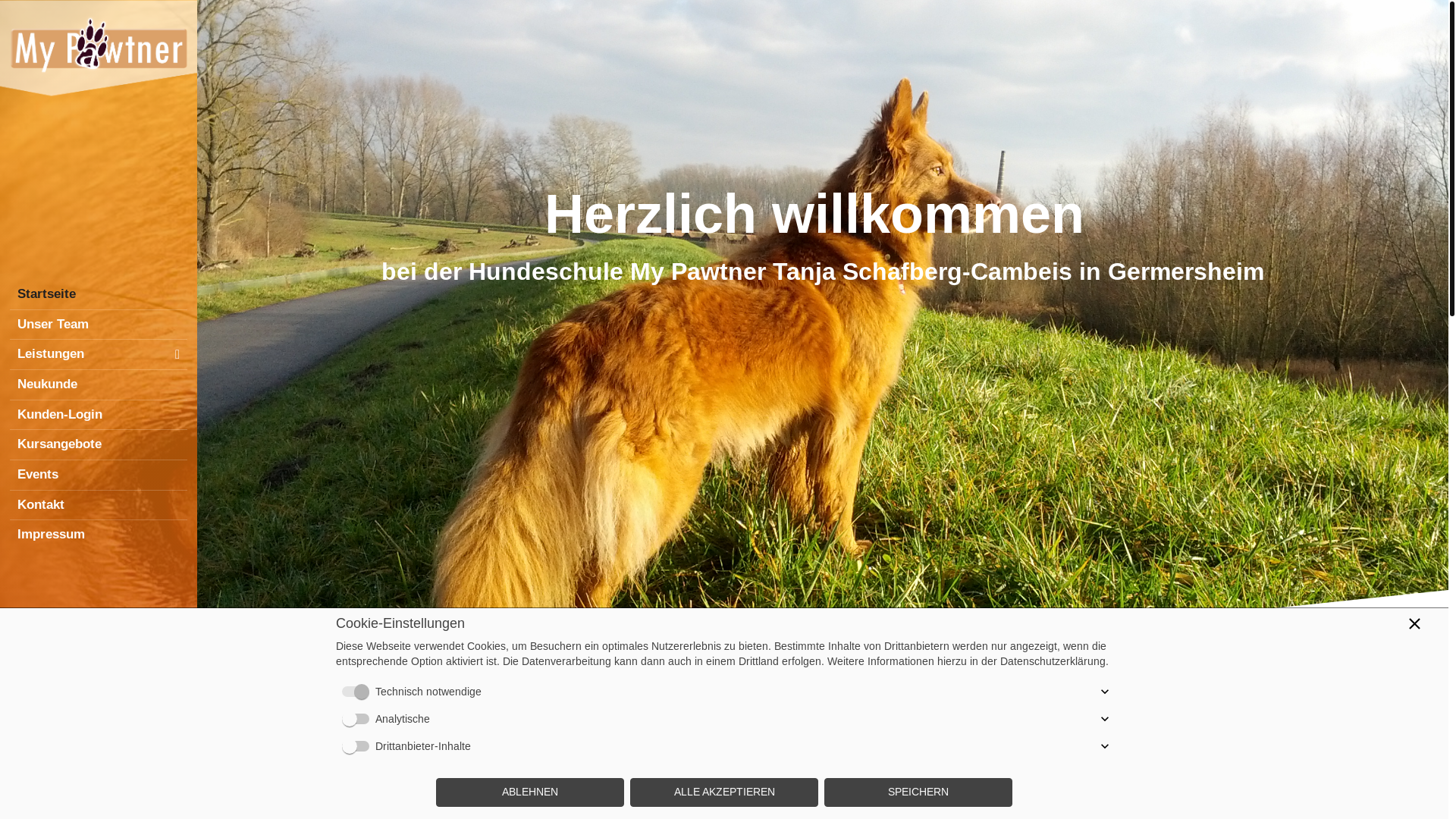 website screenshot of https://xn--hundeschule-sdpfalz-ibc.de/