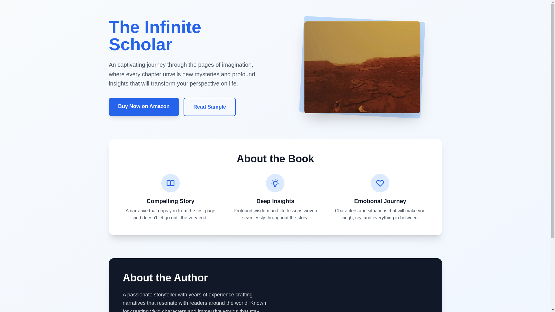 website screenshot of https://theinfinitescholar.com/