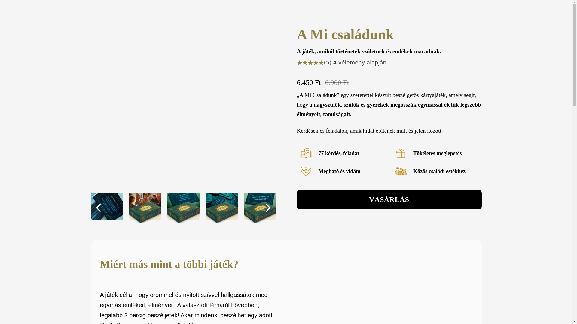 website screenshot of https://mi-csaladunk.hu/