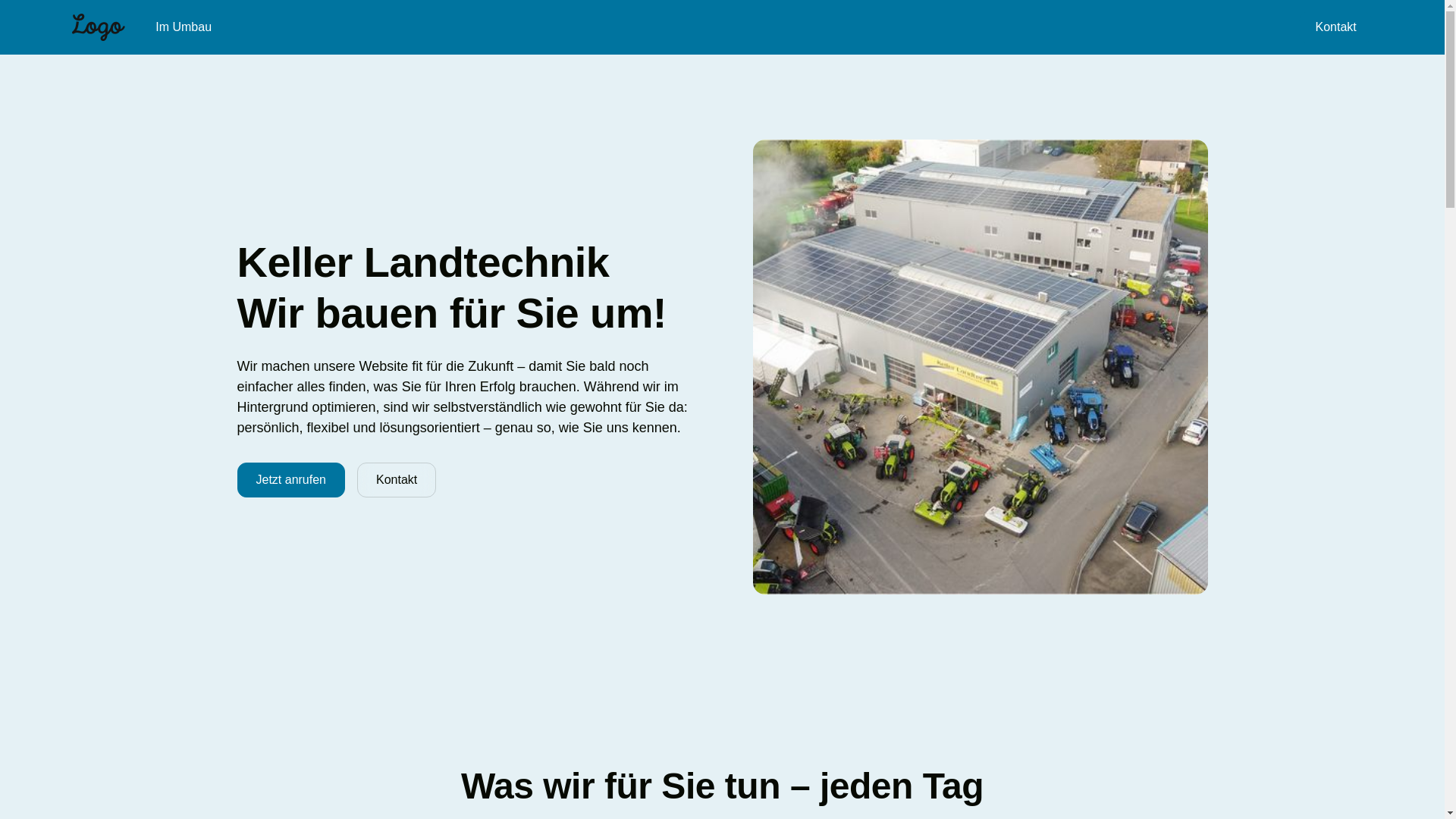 website screenshot of https://kellerlandtechnik-construction.pages.dev/