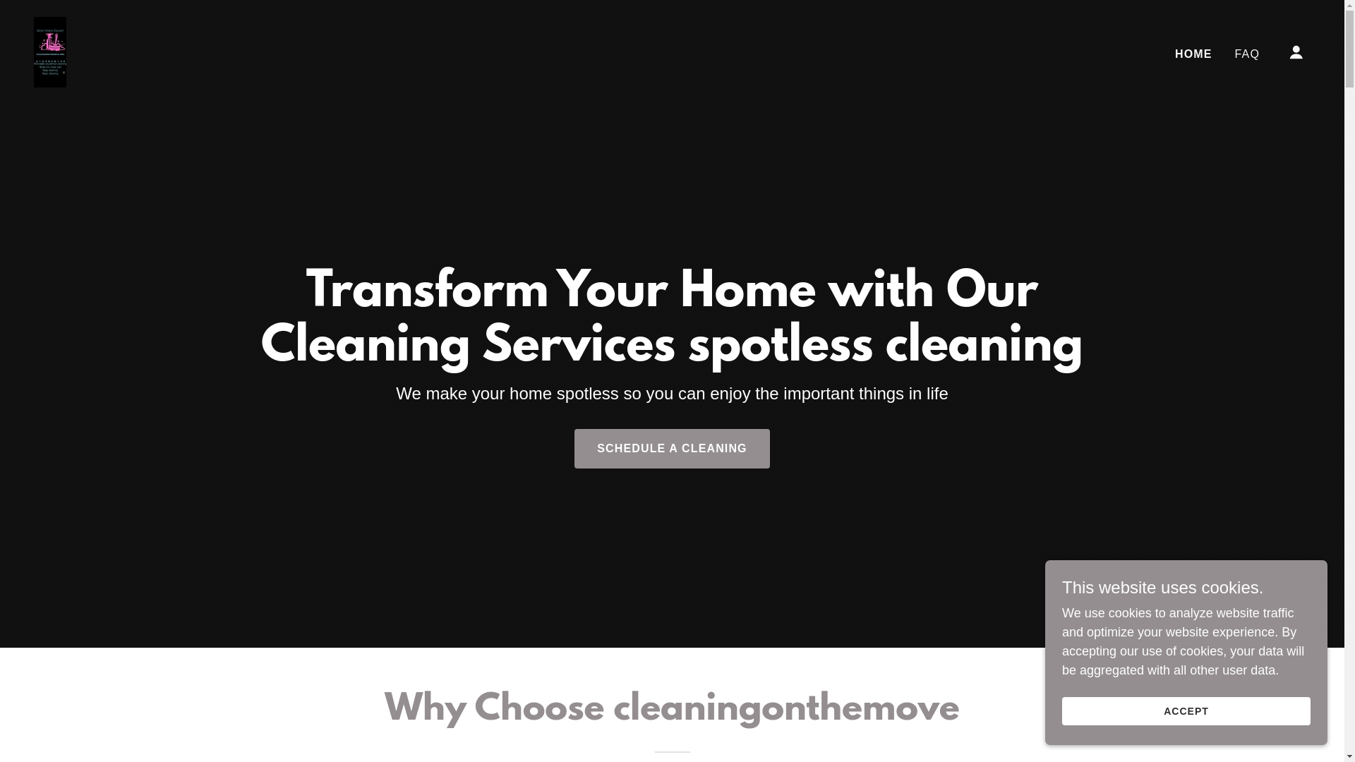 website screenshot of https://cleaningonthemove.info/