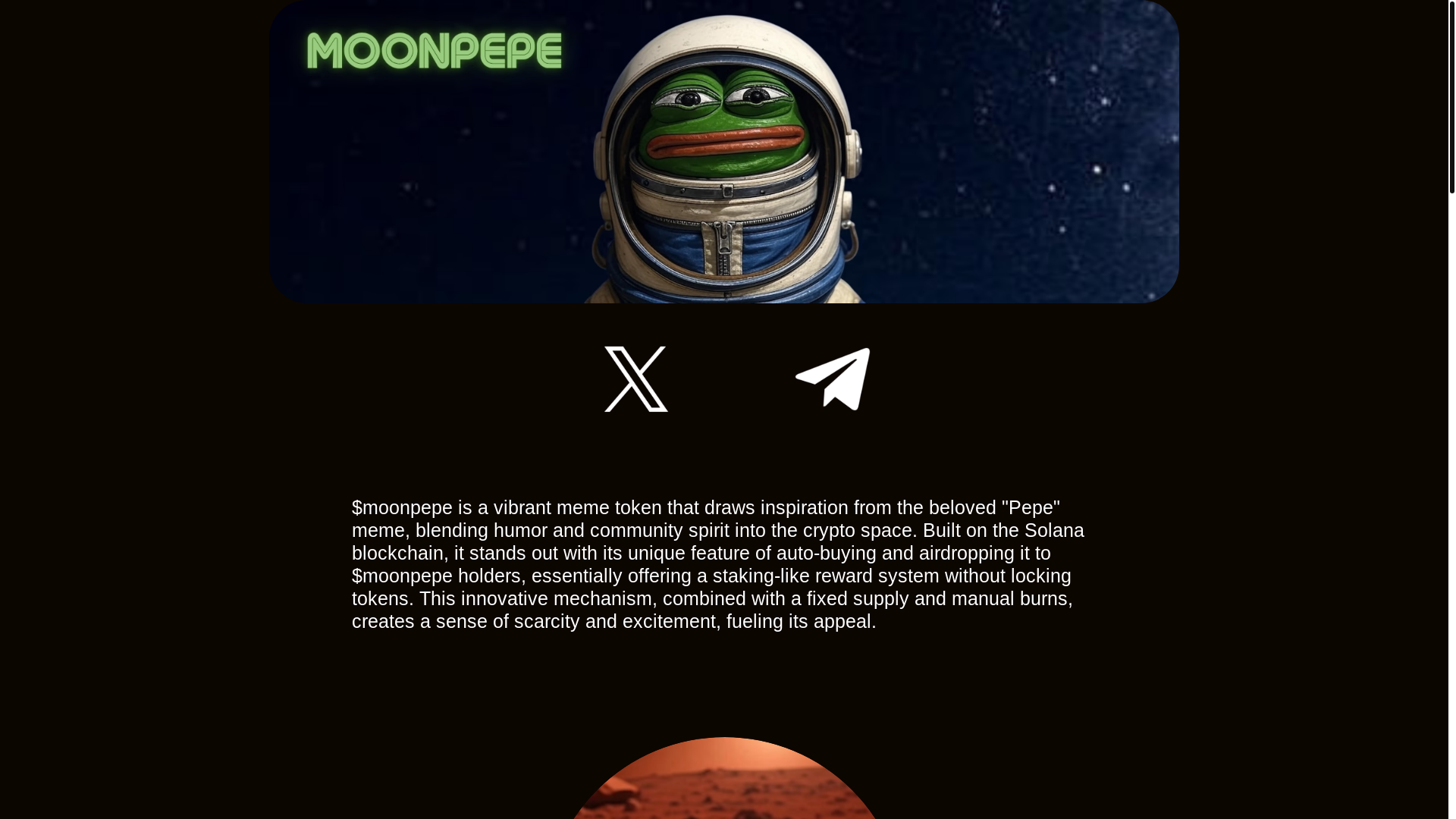 website screenshot of https://moonpepetoken.top/