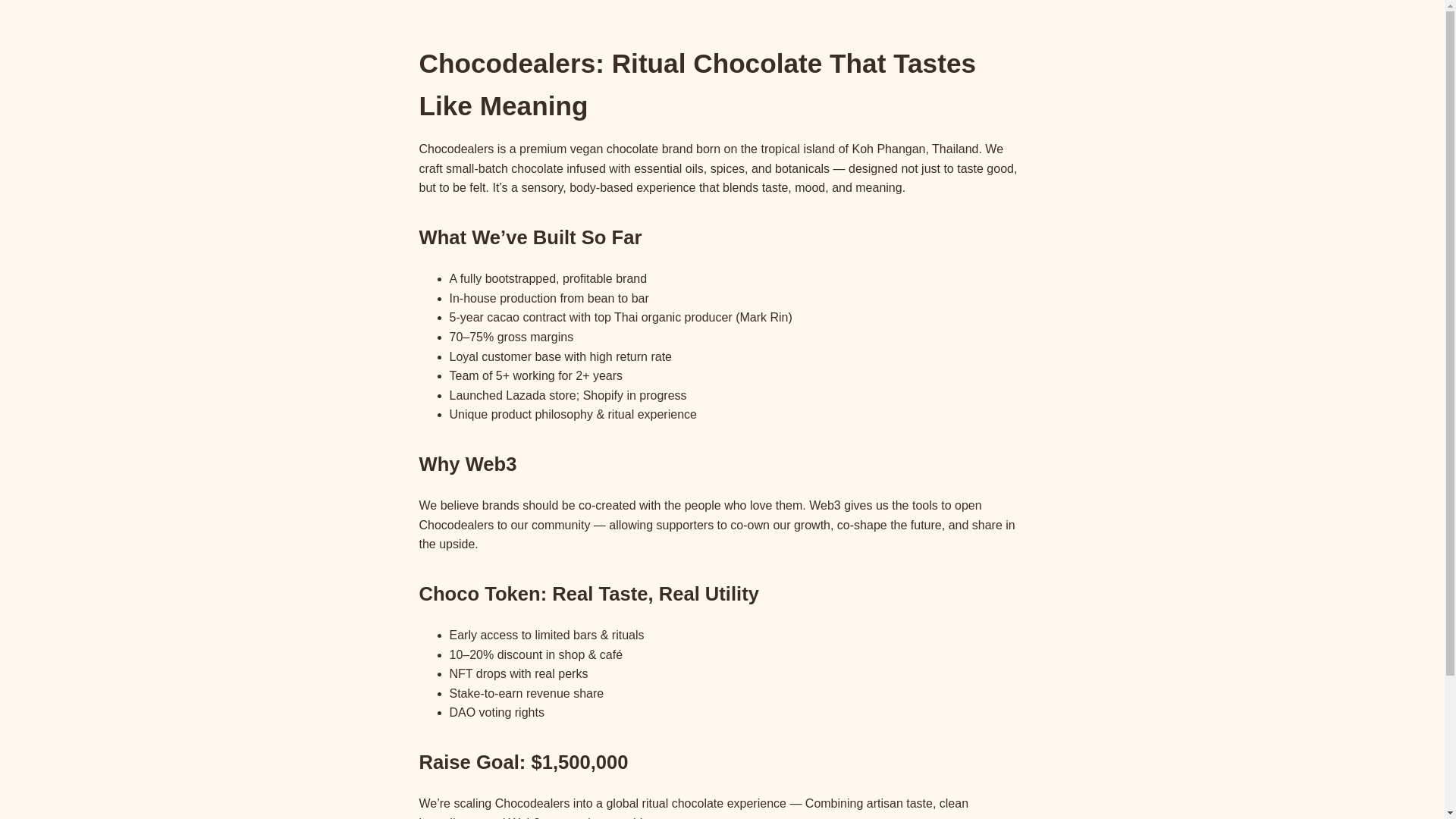 website screenshot of https://chocodealers.pages.dev/