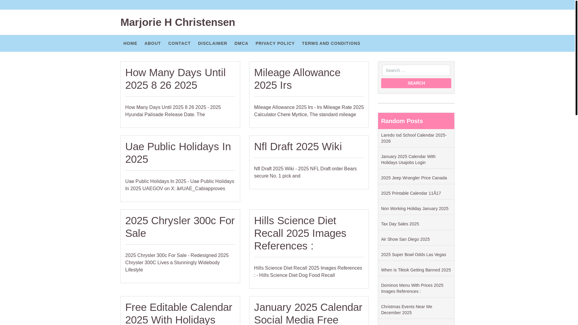 website screenshot of https://marjoriehchristensenr.pages.dev/