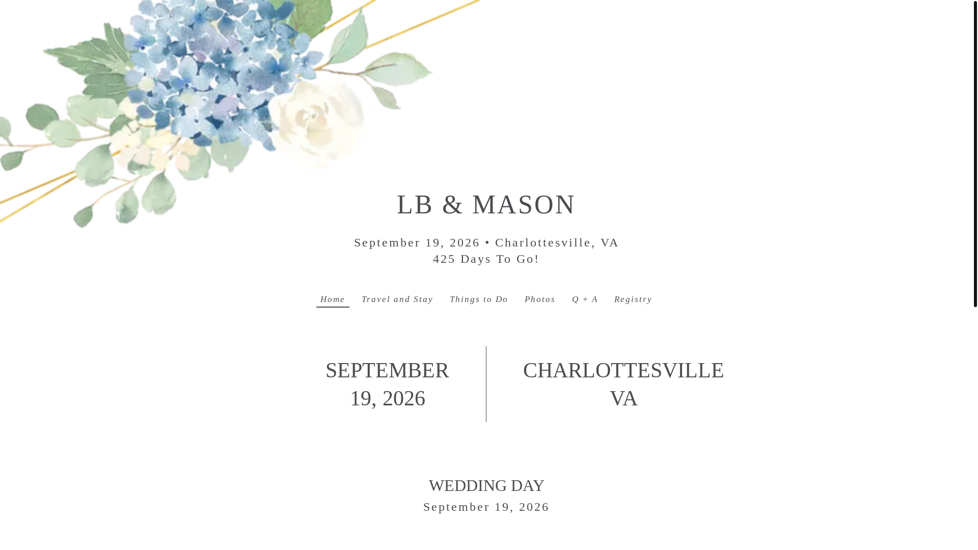 website screenshot of https://lbandmason.com/