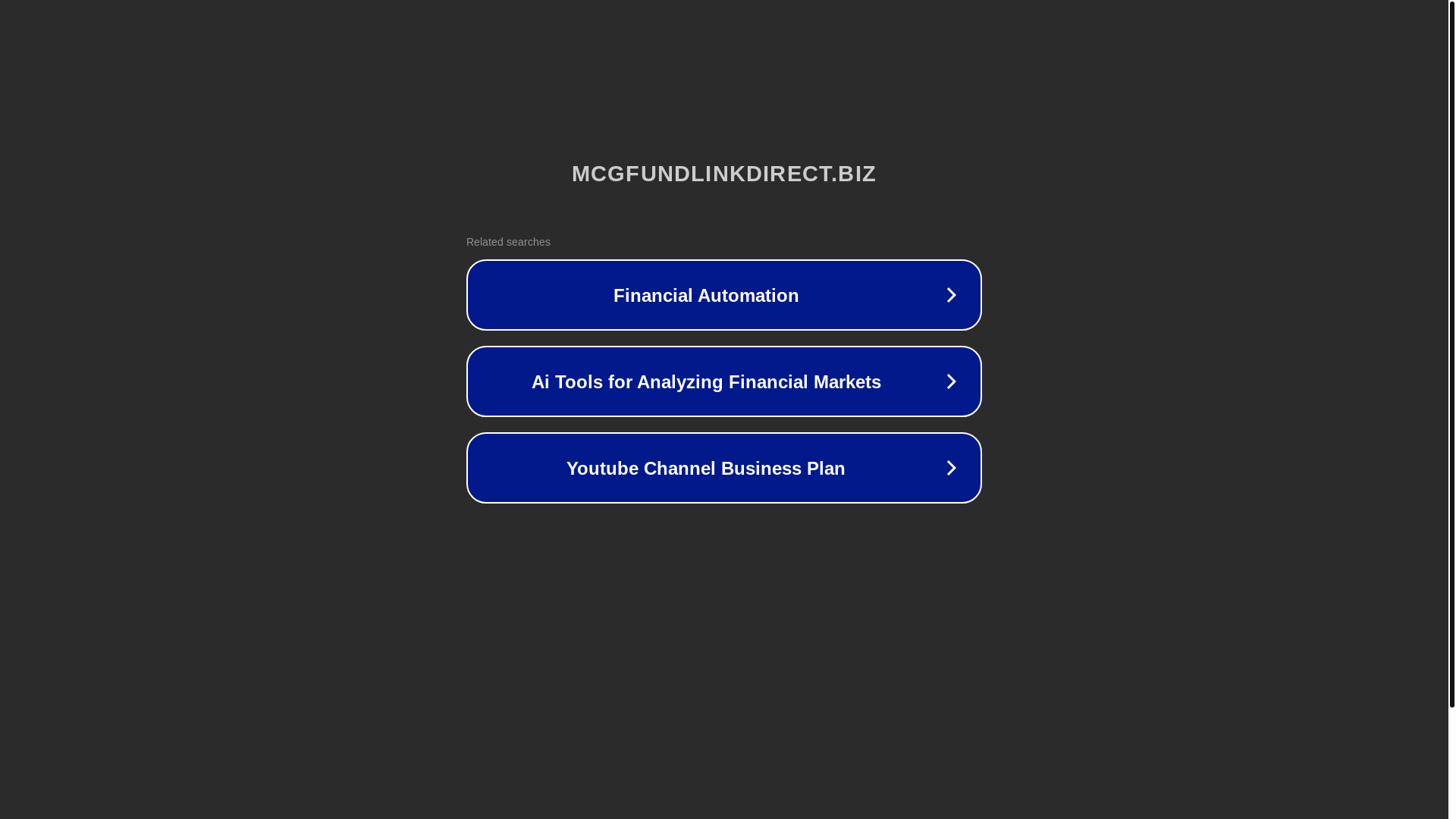 website screenshot of https://mcgfundlinkdirect.biz/
