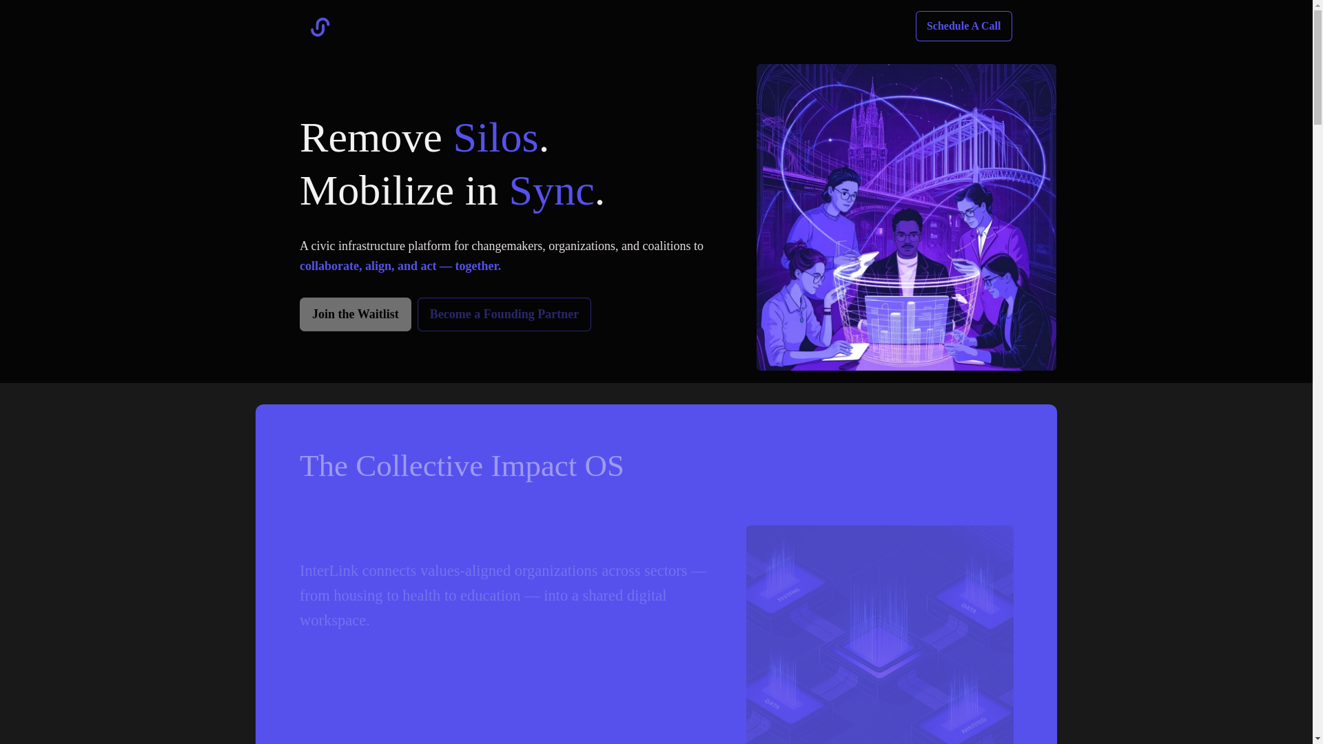 website screenshot of https://interlnk.app/