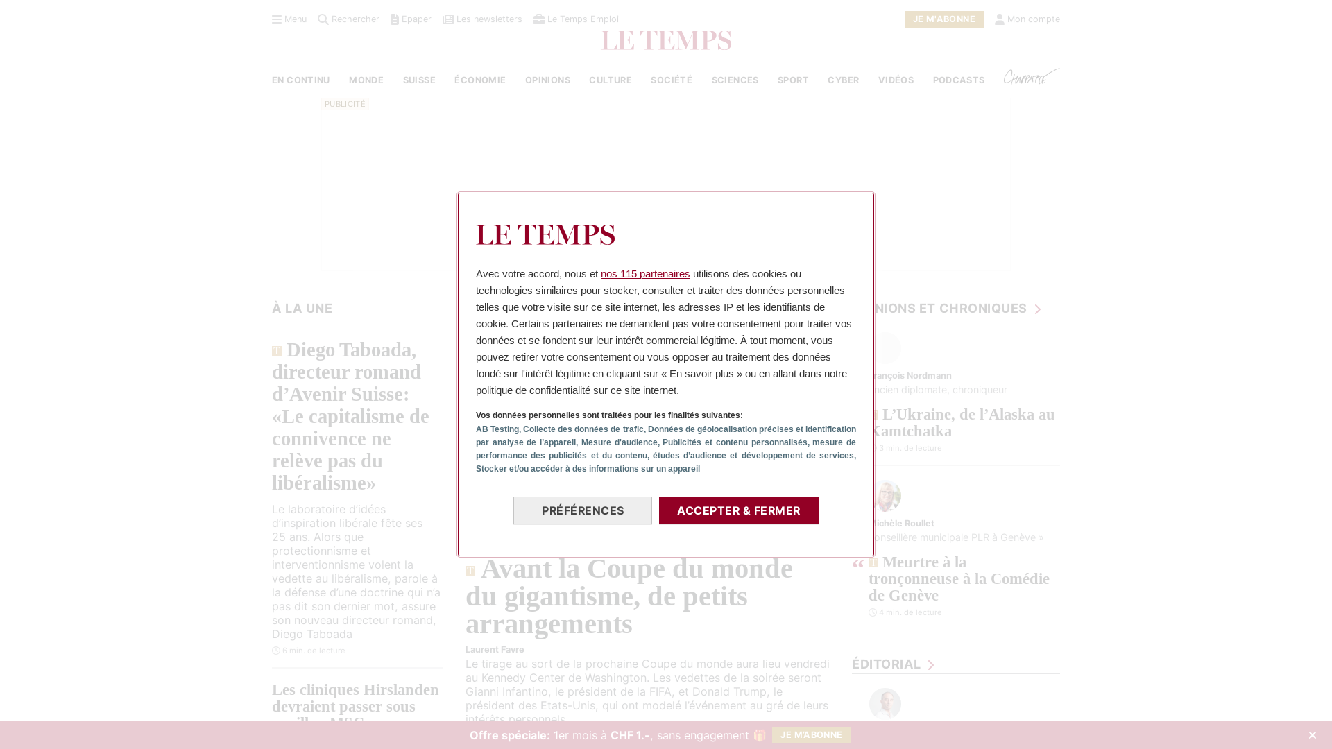 website screenshot of https://l.letemps.ch/