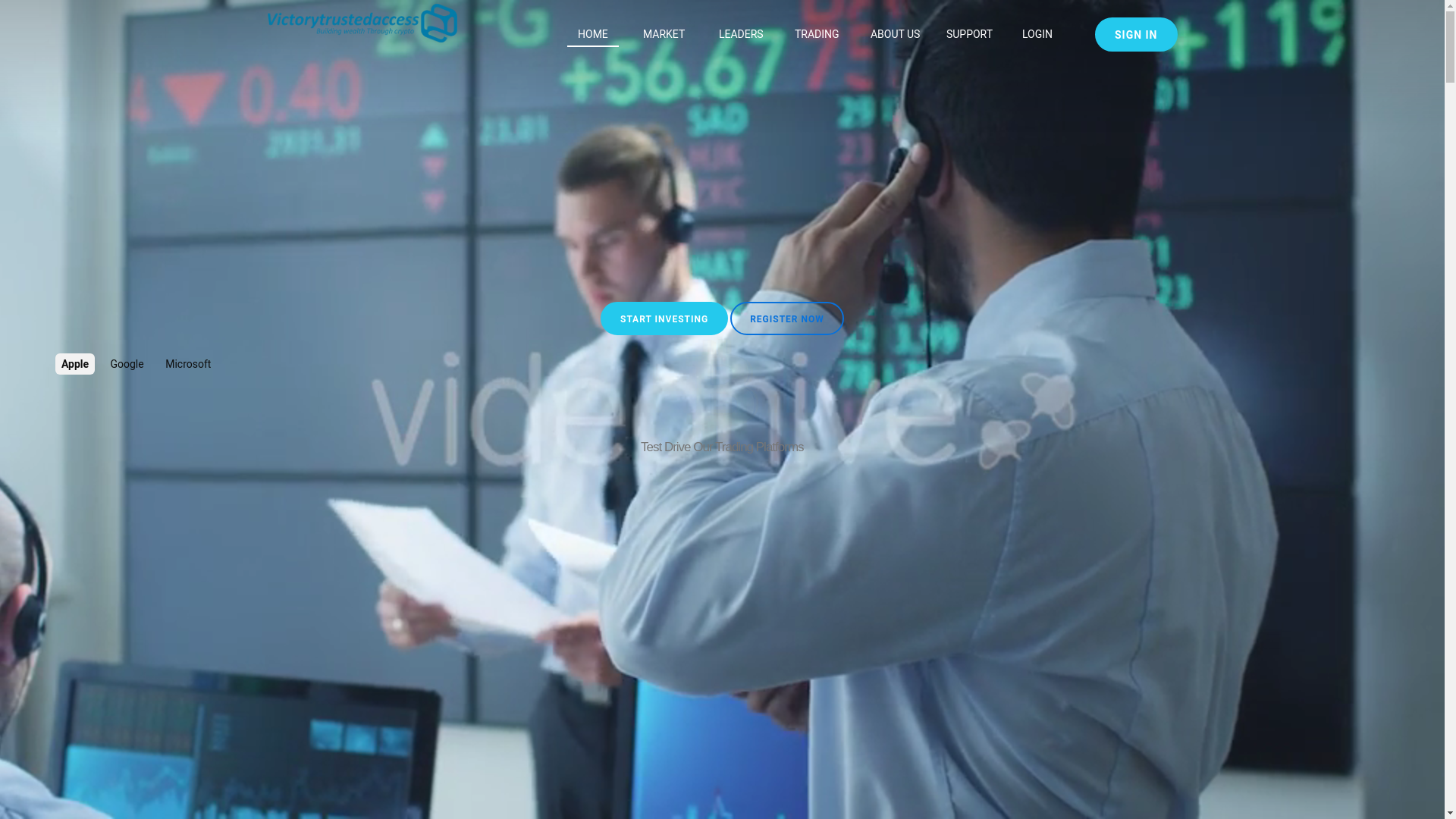 website screenshot of https://victorytrustedaccess.com/
