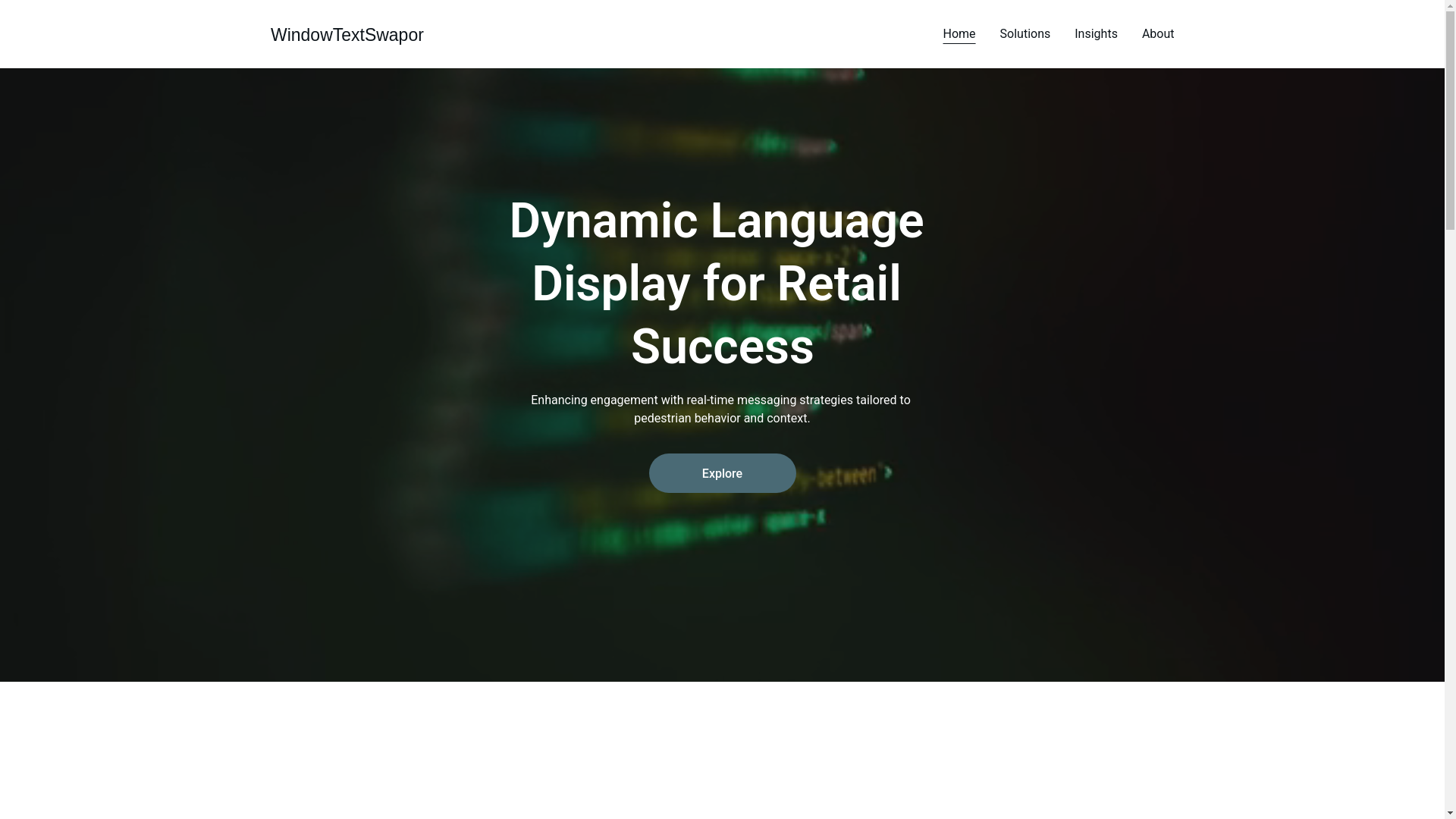 website screenshot of https://windowtextswapor.world/