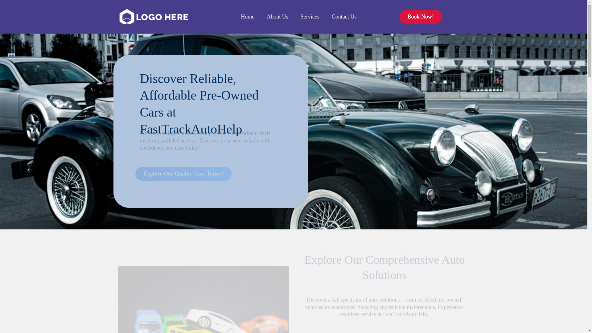 website screenshot of https://fasttrackautohelp.com/