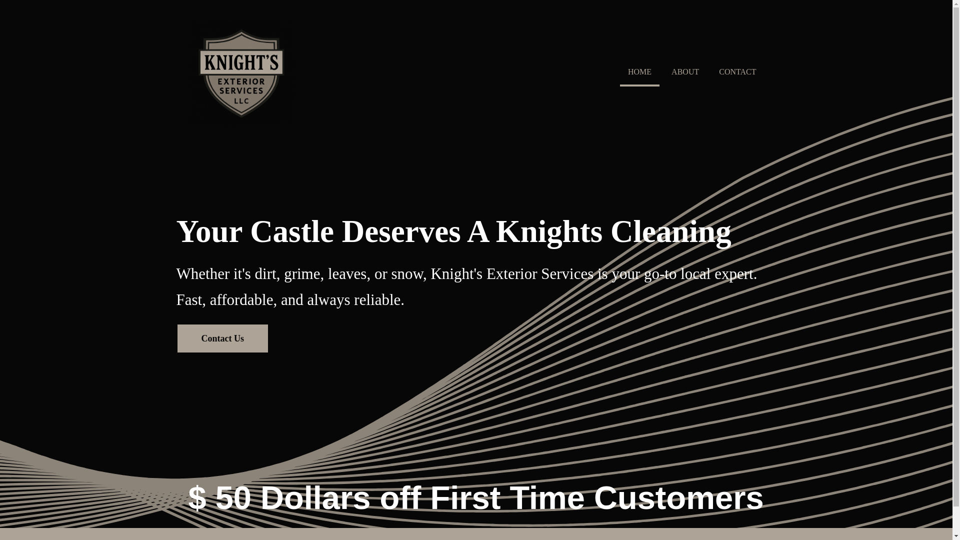 website screenshot of https://knightexteriorservice.com/