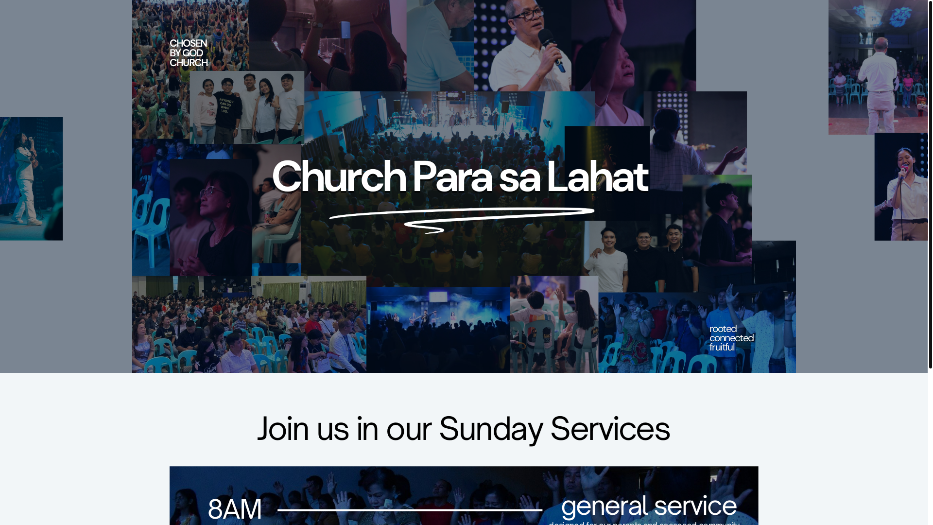 website screenshot of https://chosenbygod.church/