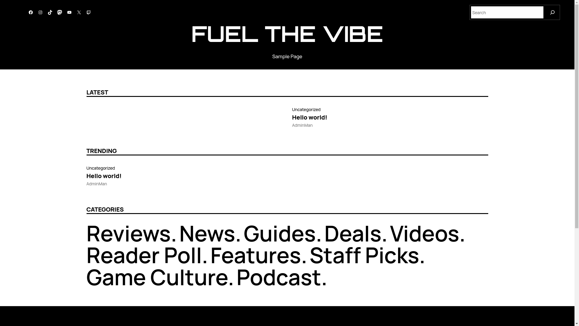 website screenshot of https://feulthevibe.com/