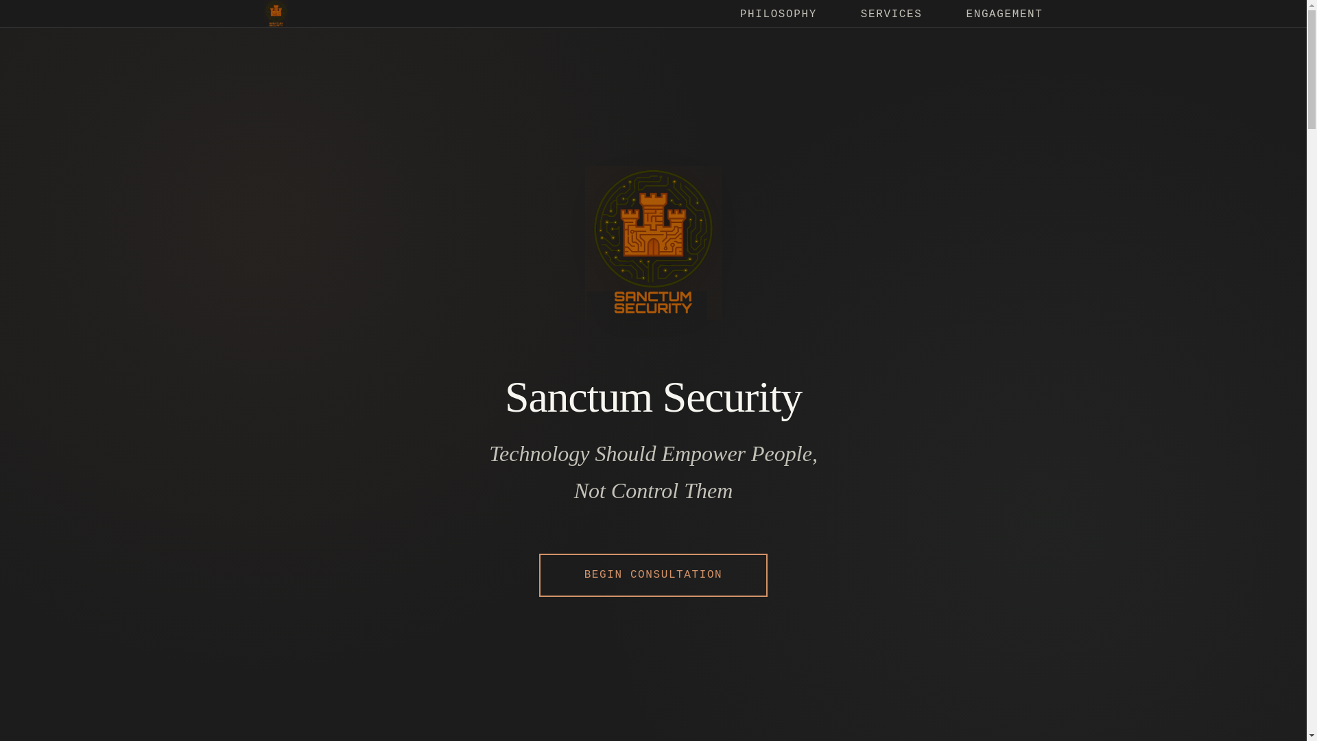 website screenshot of https://sanctum-sec.com/