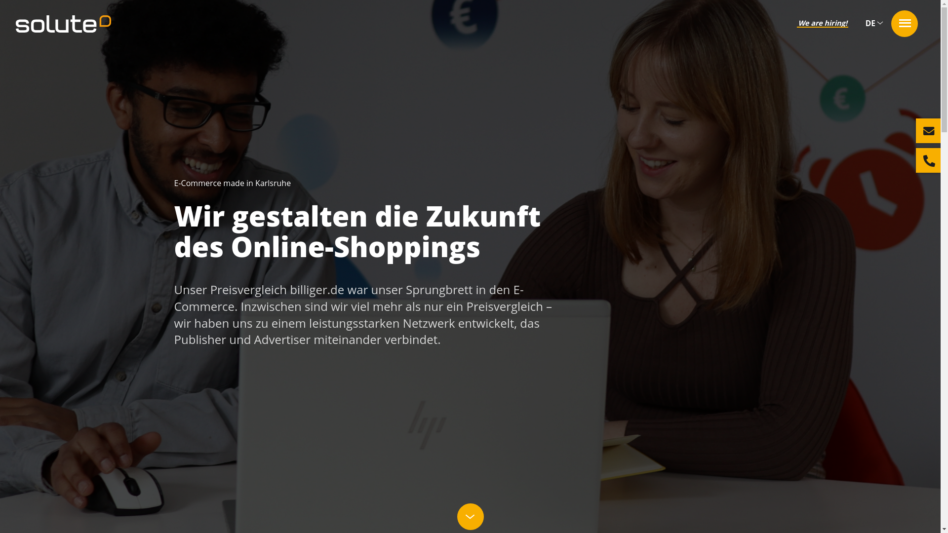 website screenshot of https://teamsolute.com/